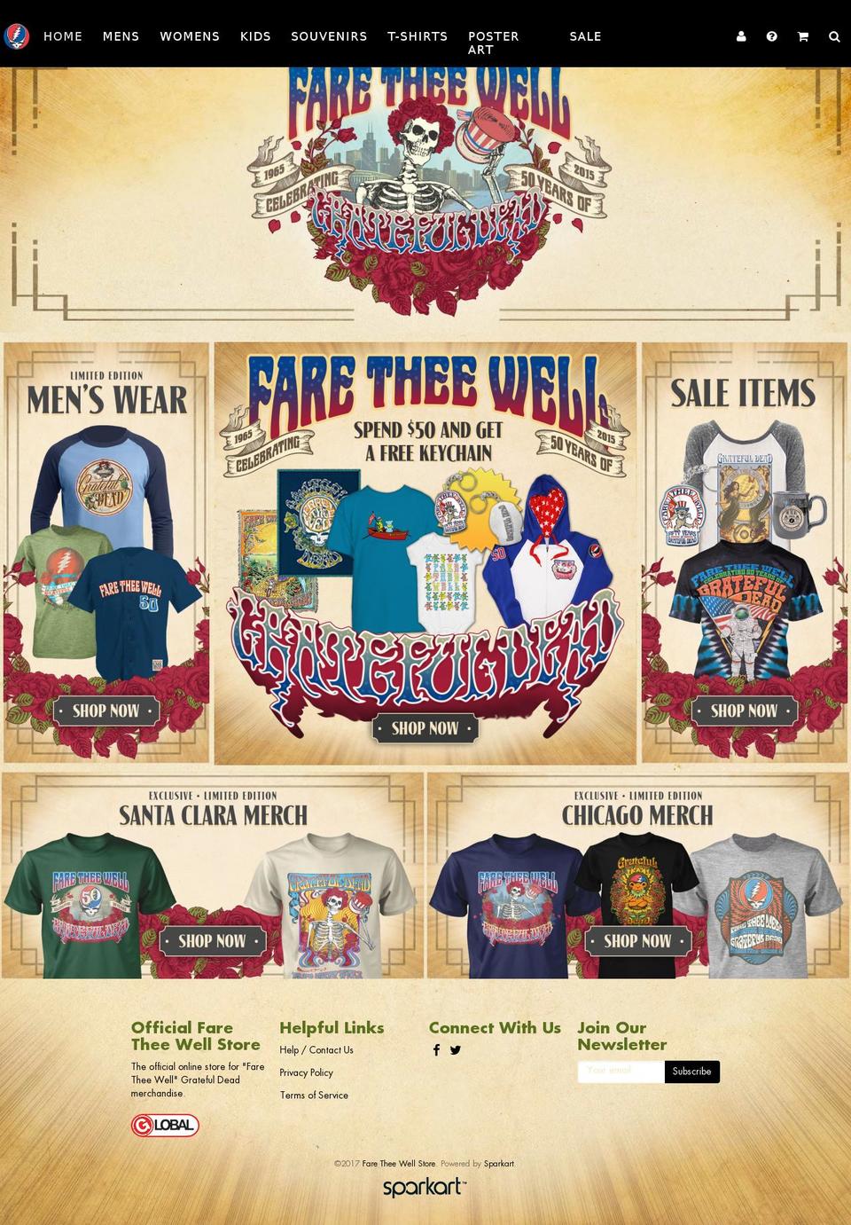 Store Closed Shopify theme site example faretheewellmerch.com