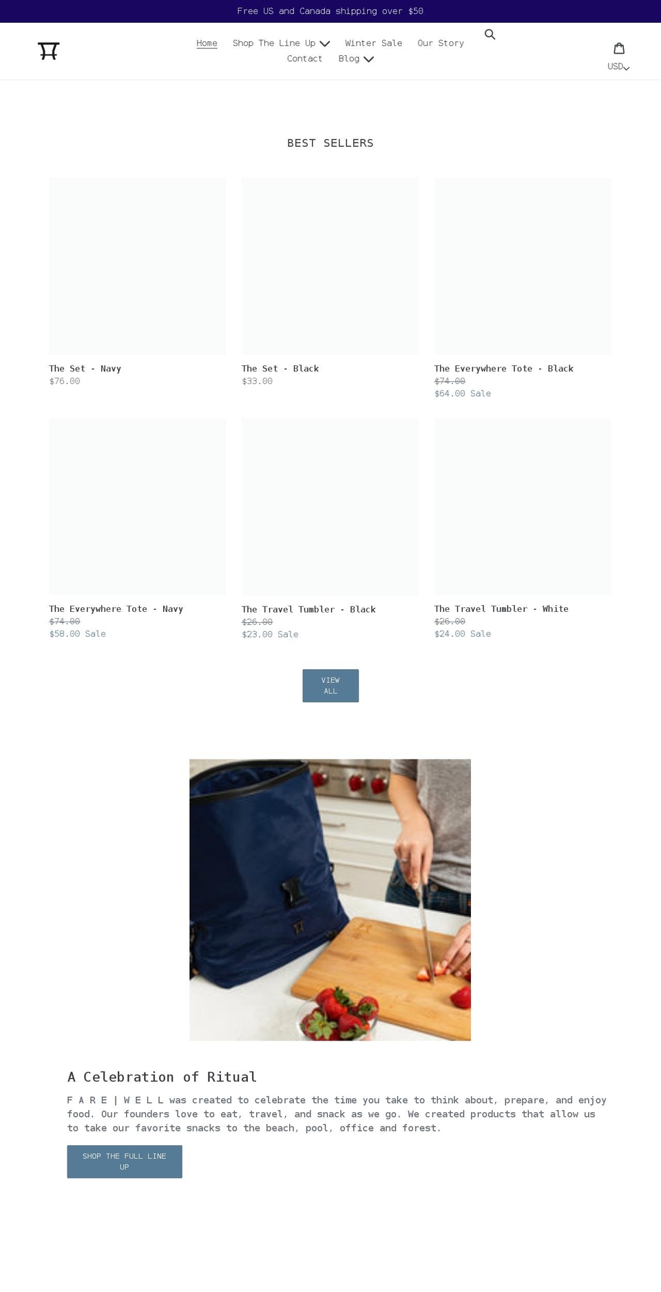 farewellco.com shopify website screenshot