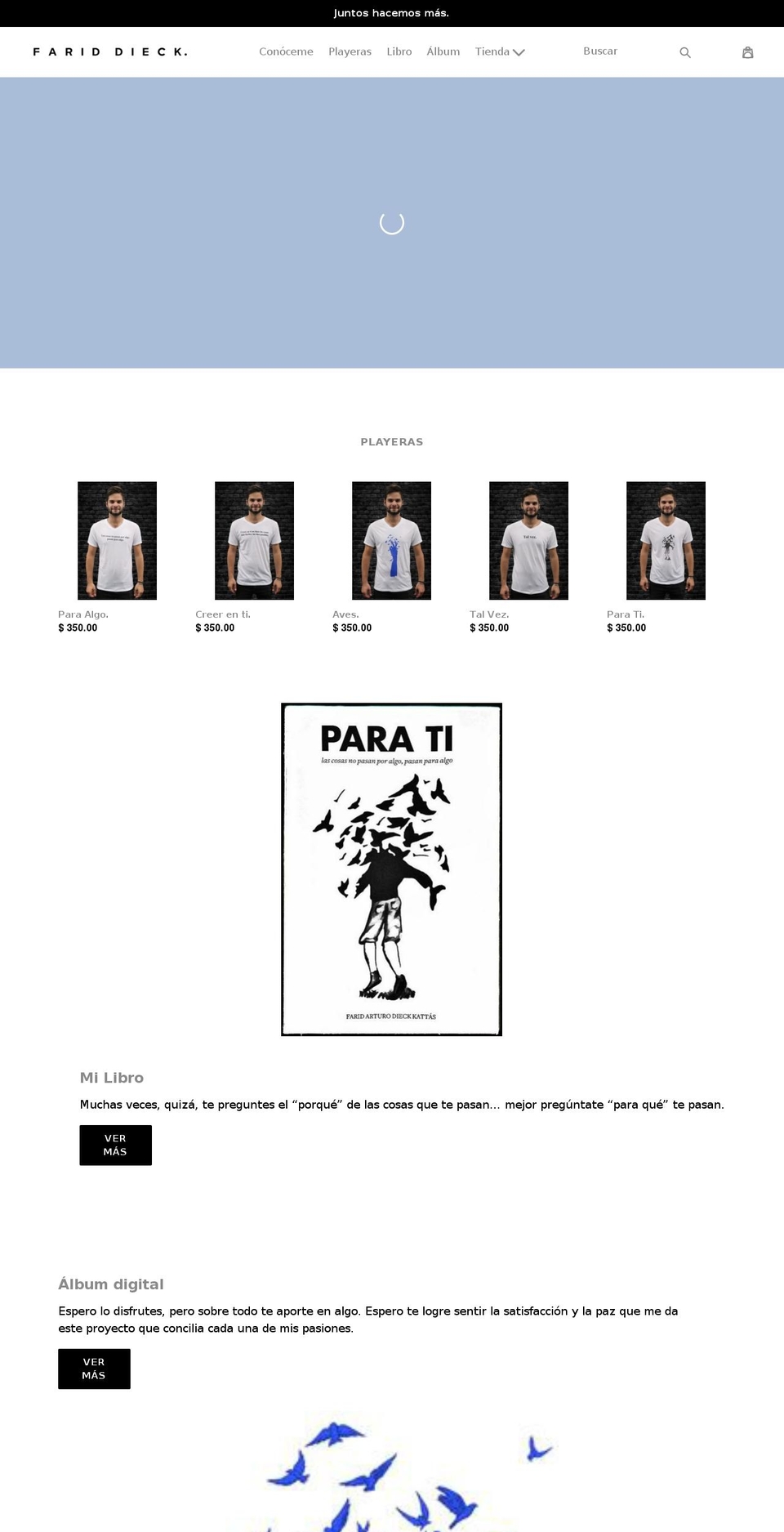 fariddieck.com — Shopify storefront screenshot