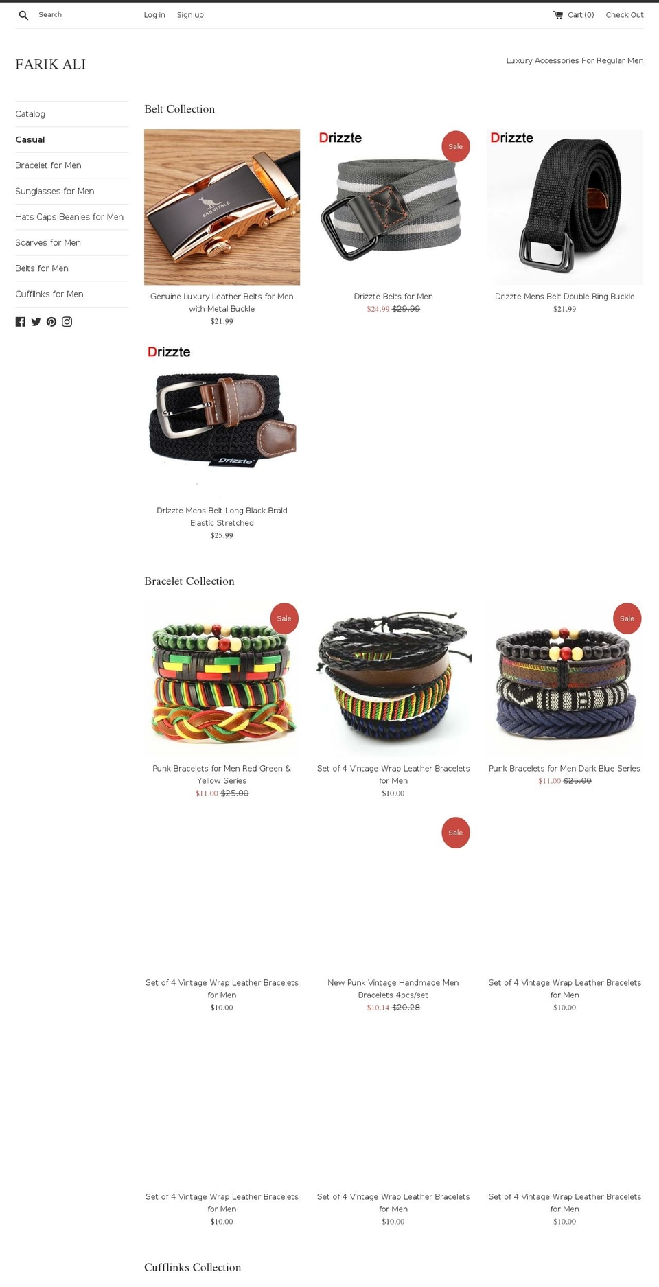 farikali.com — Shopify storefront screenshot