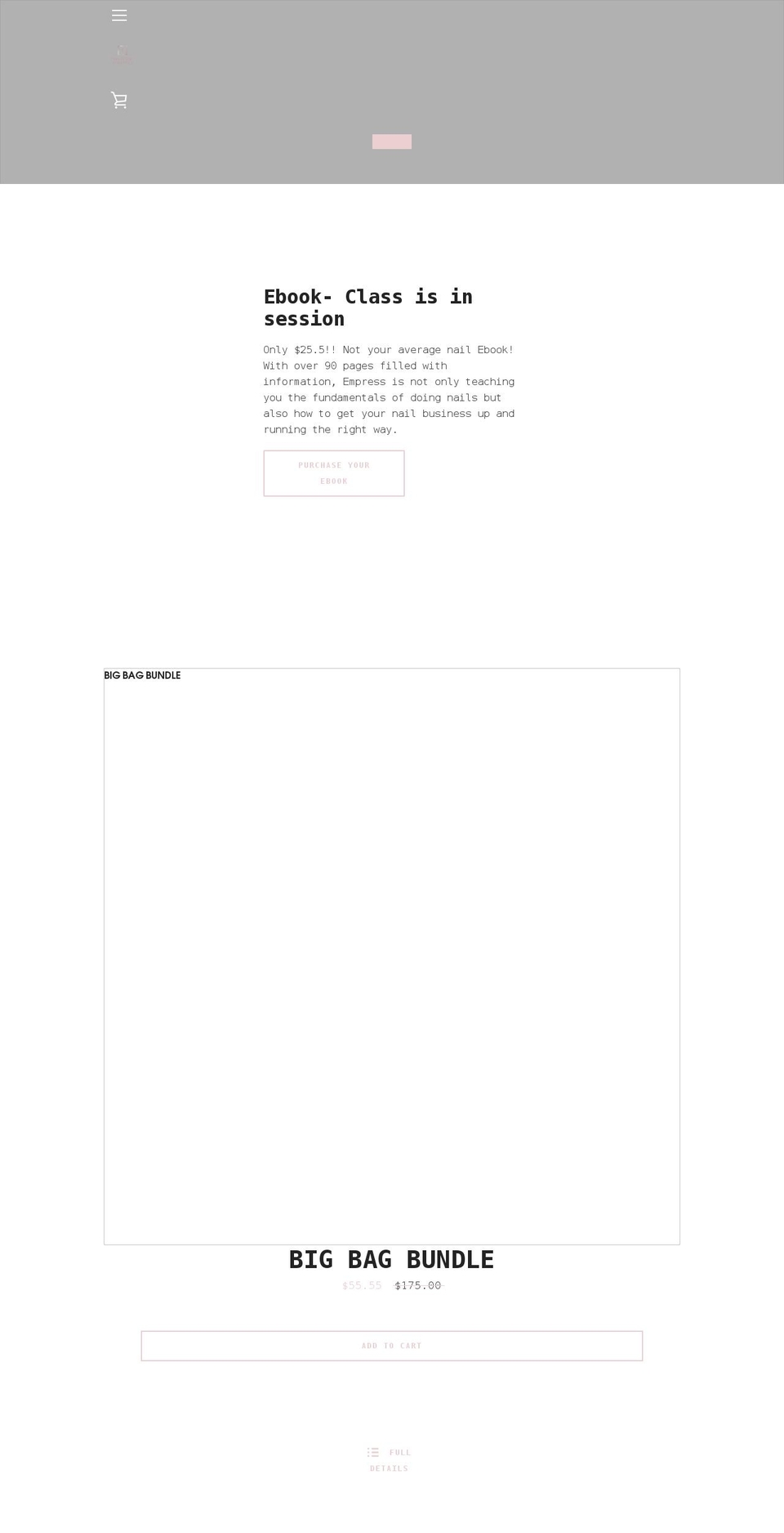 fariluxuryessentials.com — Shopify storefront screenshot
