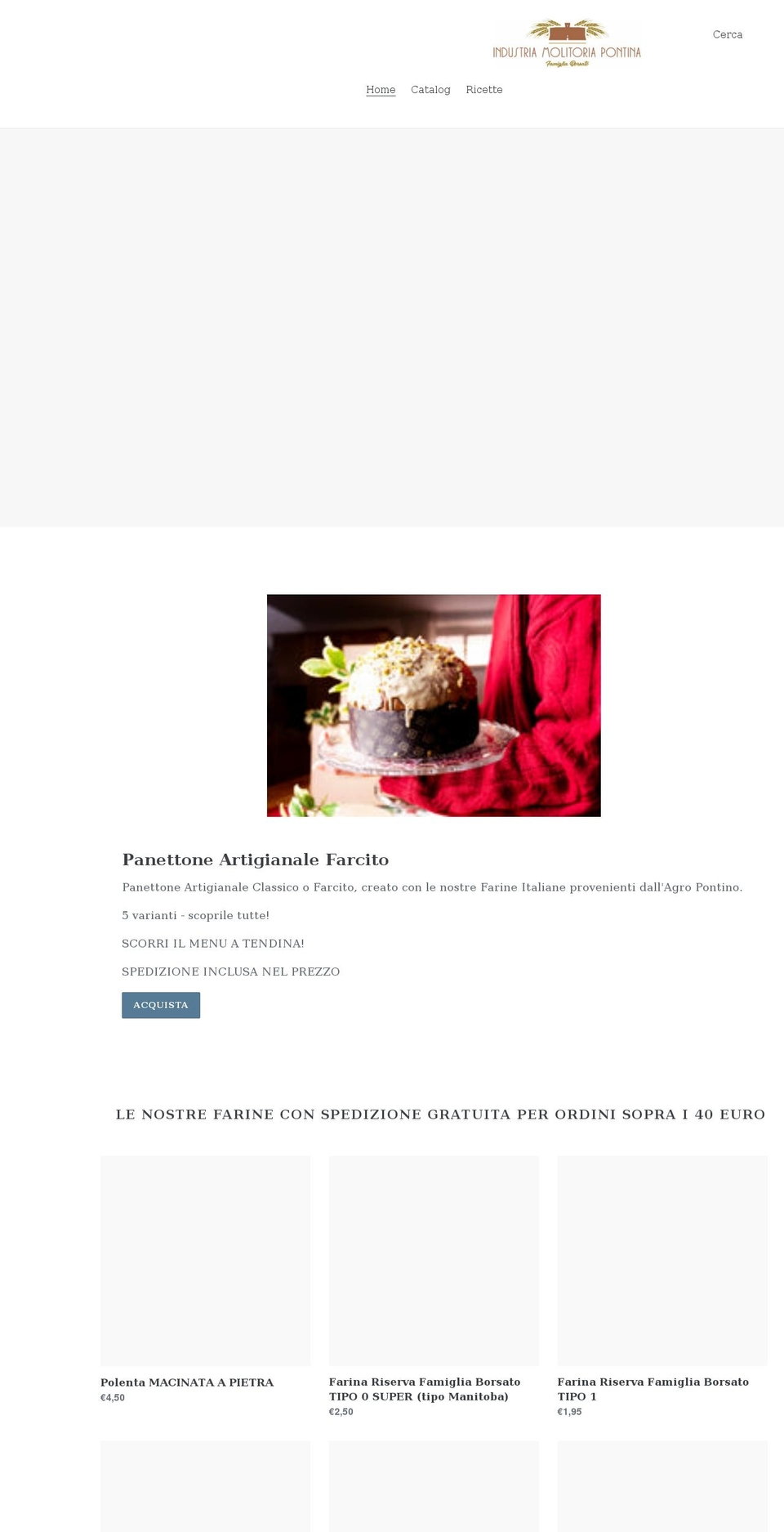 farineborsato.myshopify.com shopify website screenshot