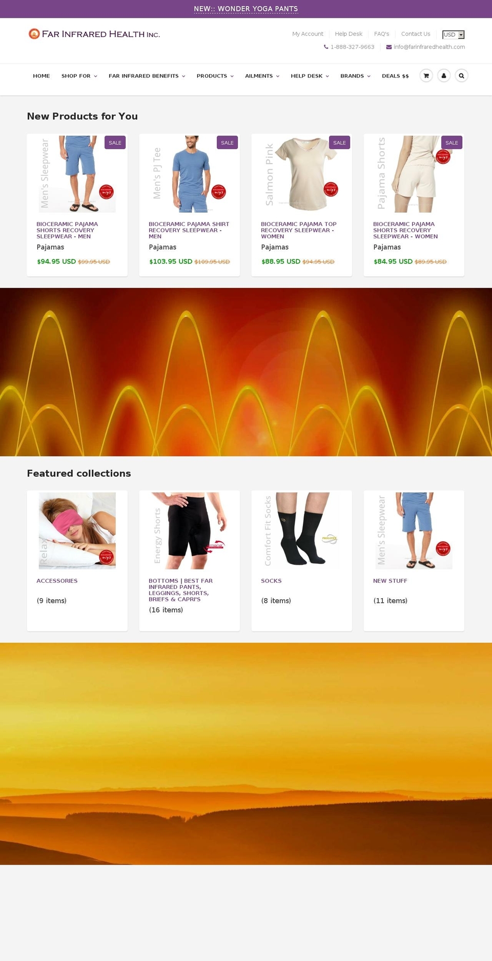 farinfraredhealth.net shopify website screenshot