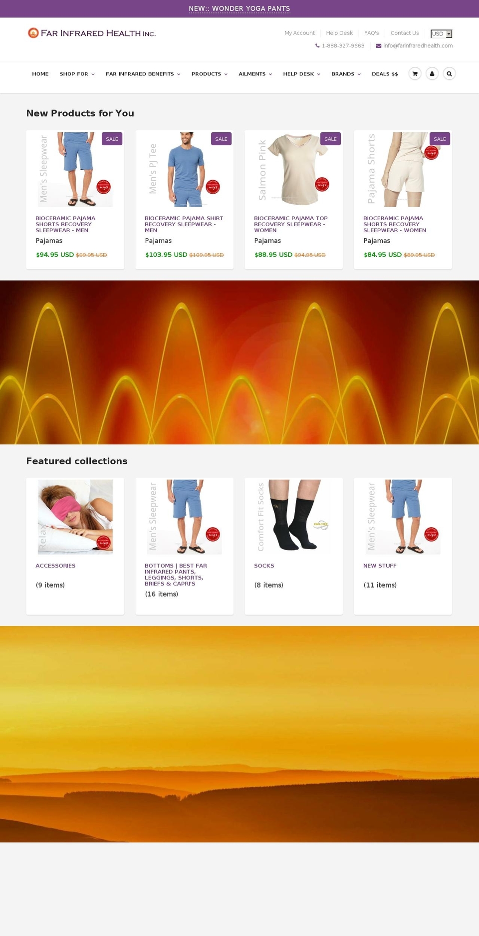 farinfraredmedical.com — Shopify storefront screenshot