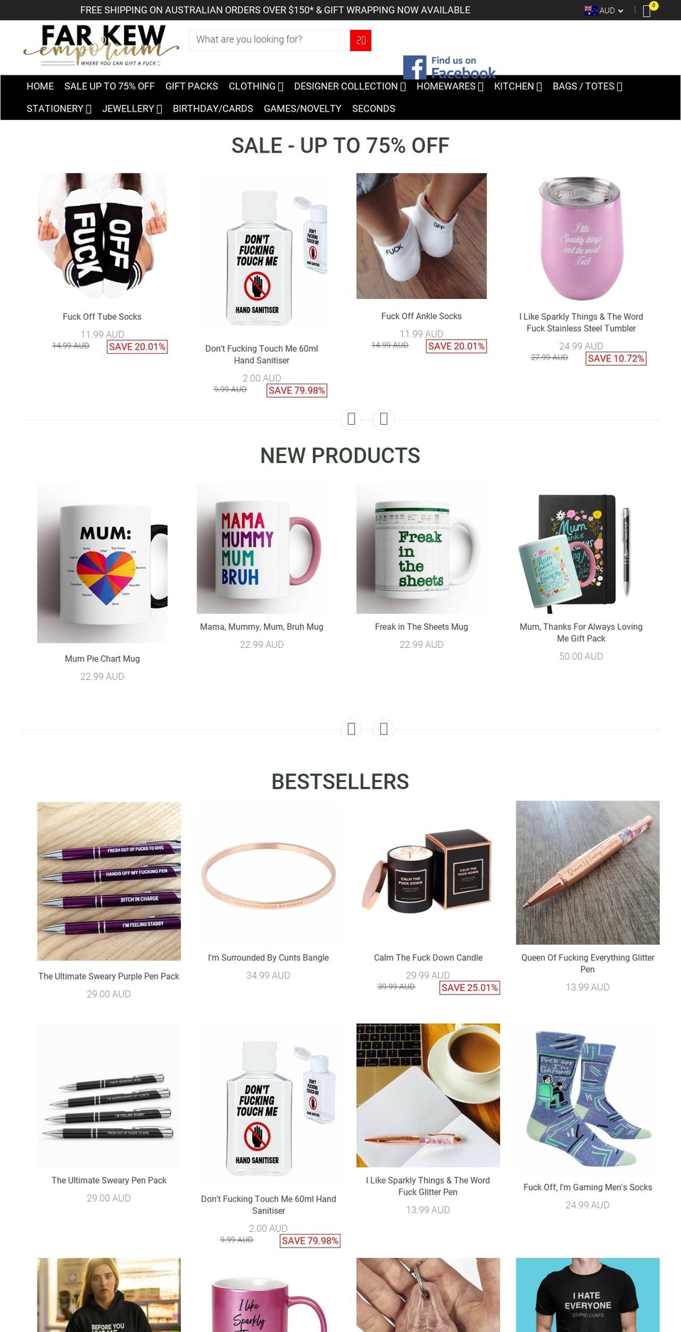 farkewemporium.com — Shopify storefront screenshot