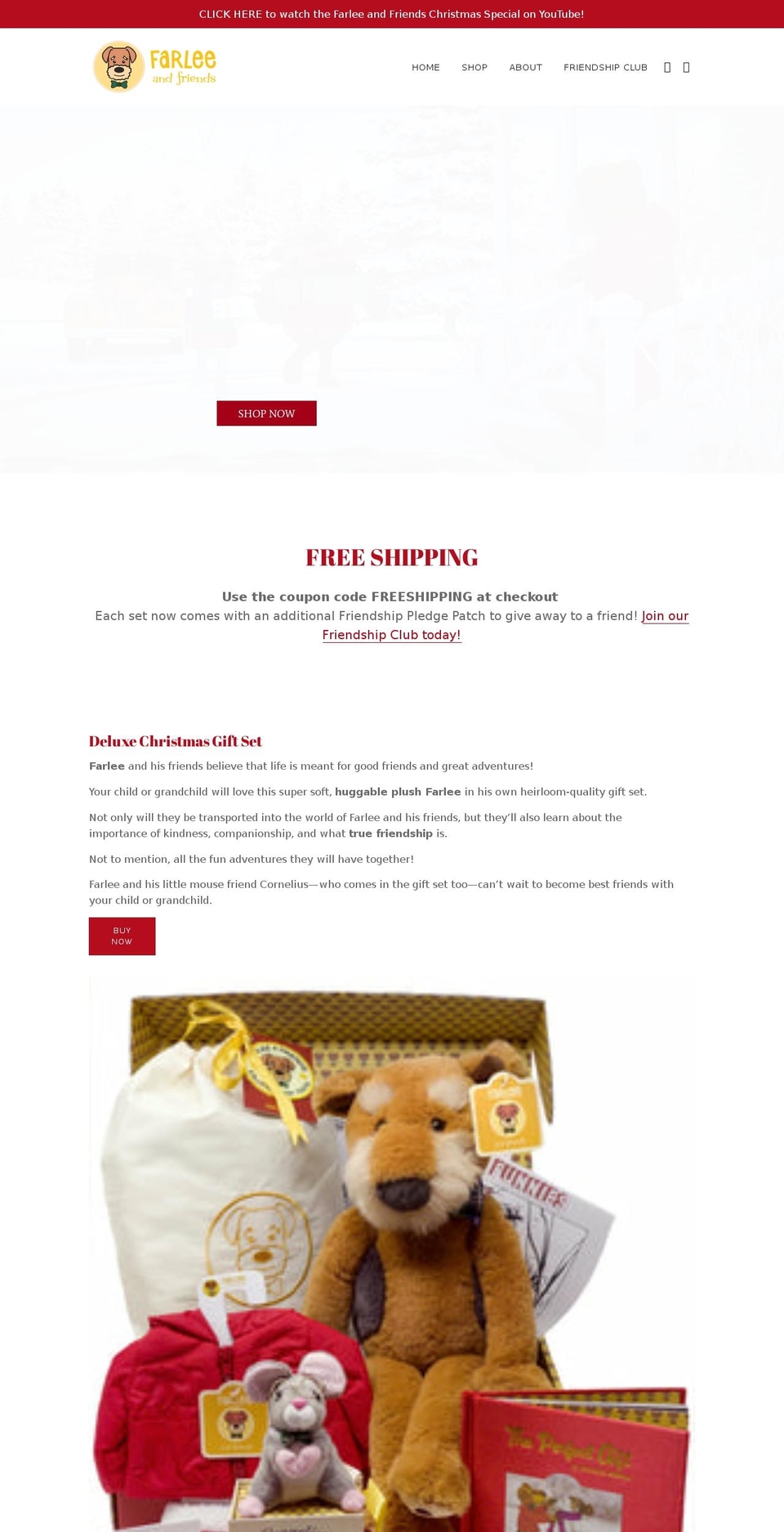 farleeandfriends.com shopify website screenshot