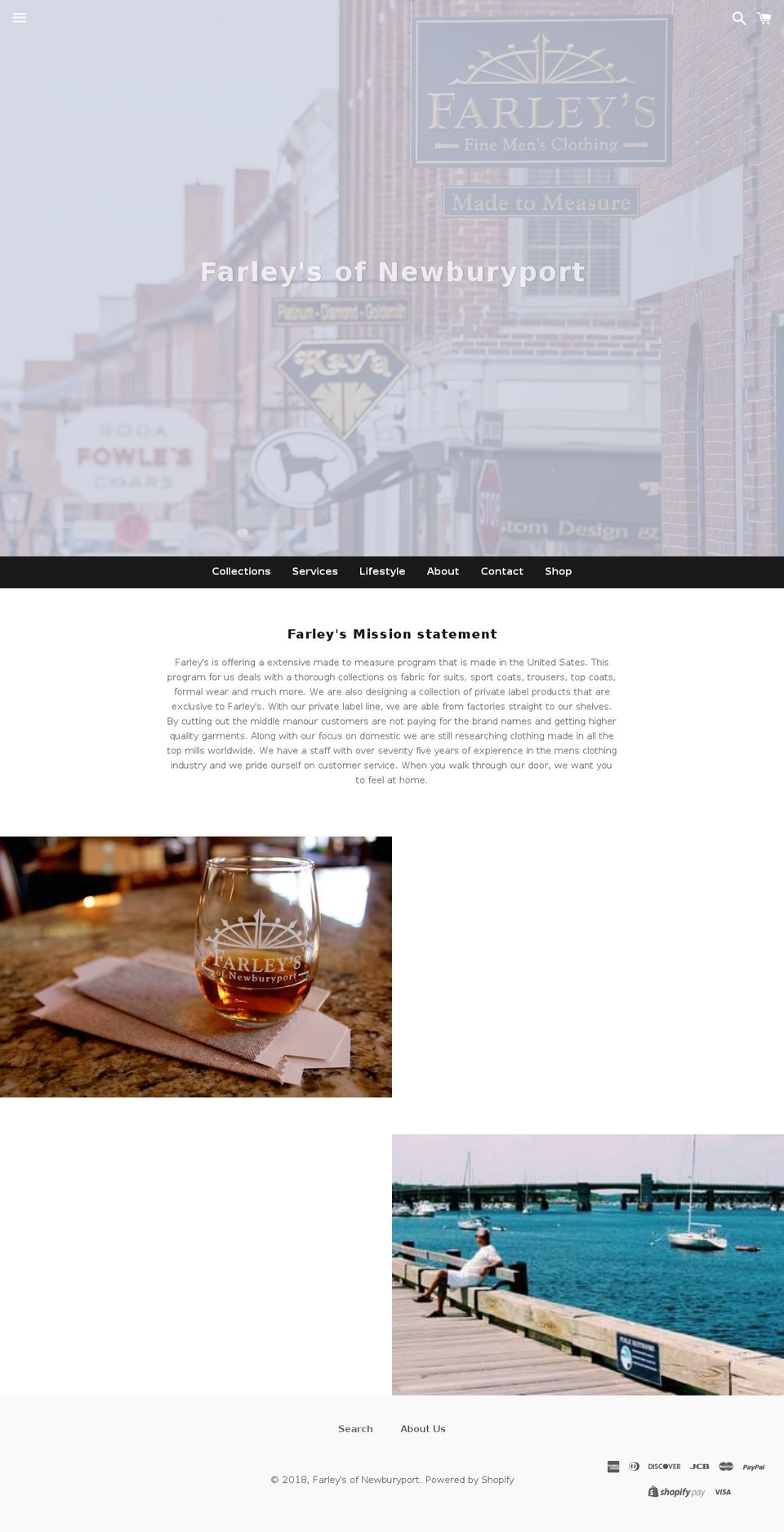 farleysnewburyport.com — Shopify storefront screenshot