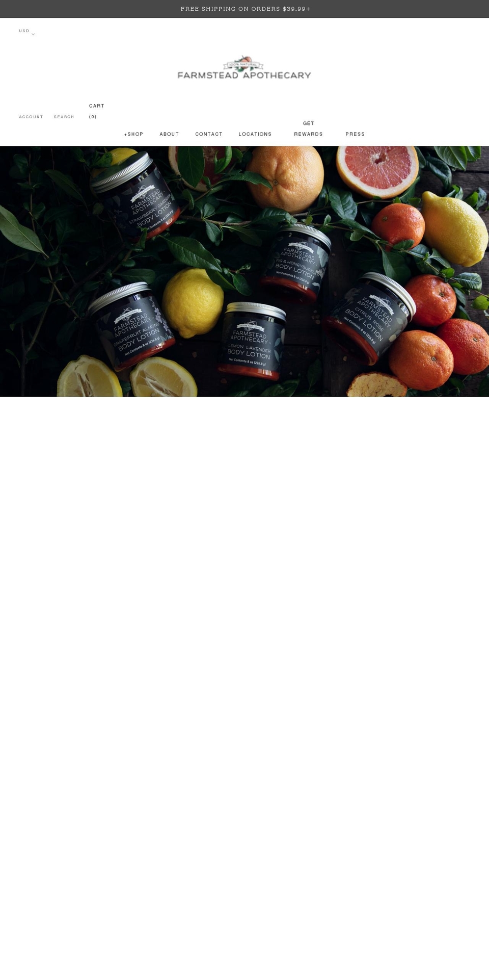 farm-stead.com shopify website screenshot