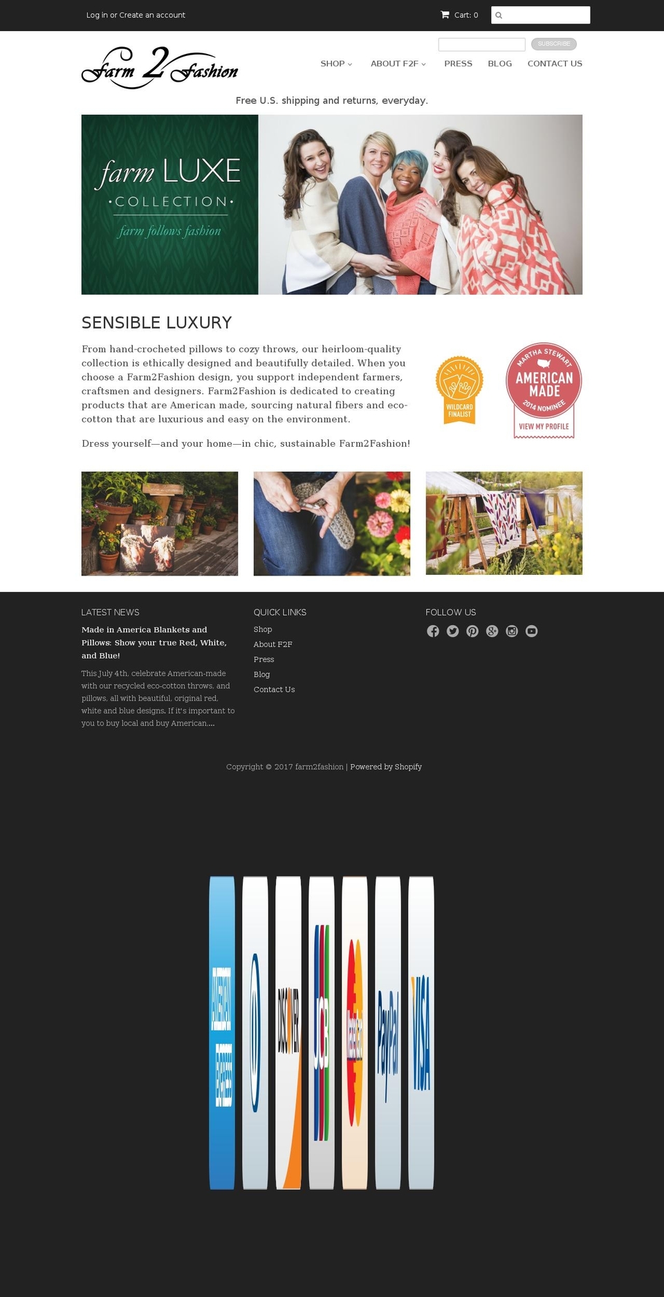 farm2fashion.com shopify website screenshot