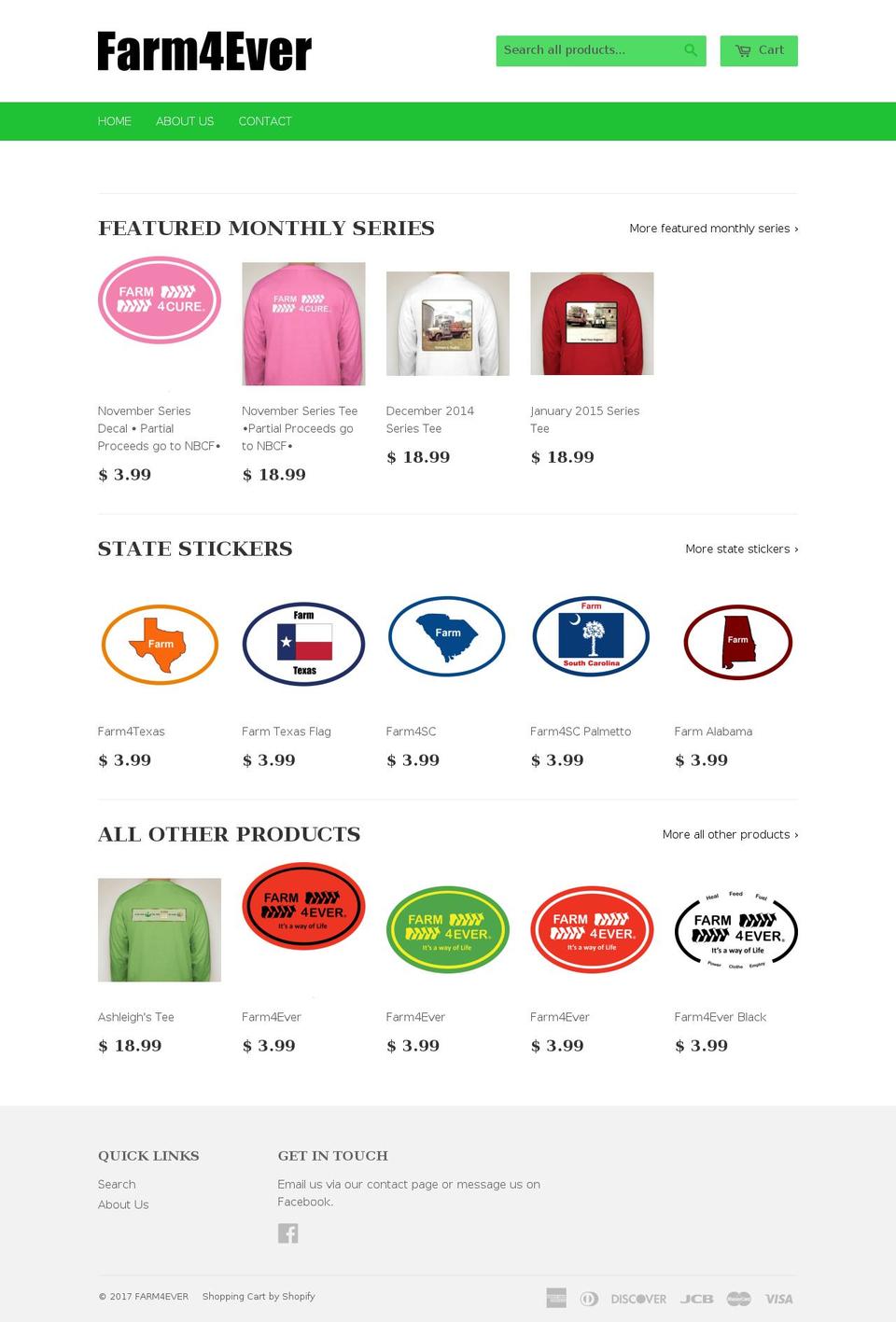 farm4ever.com shopify website screenshot