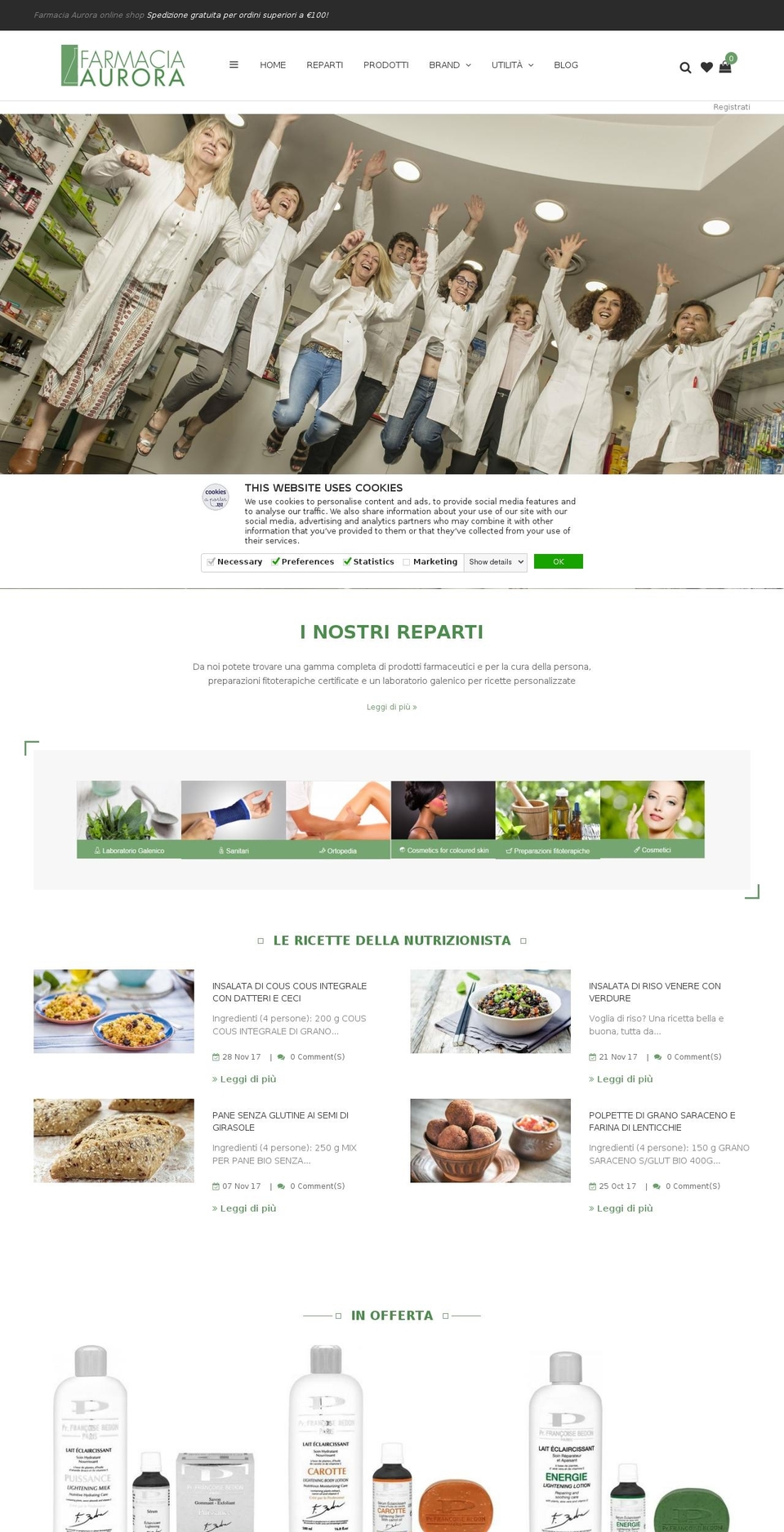 farmaciaaurora.com — Shopify storefront screenshot