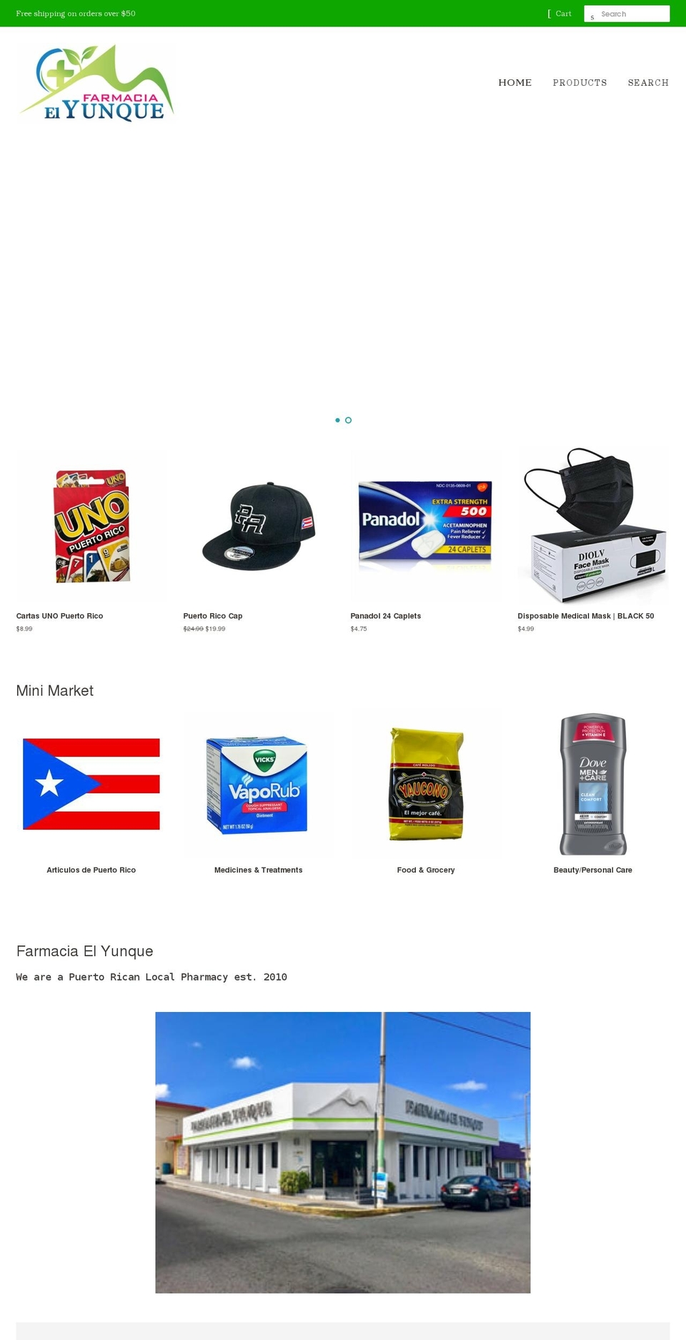 farmaciaelyunque.com shopify website screenshot
