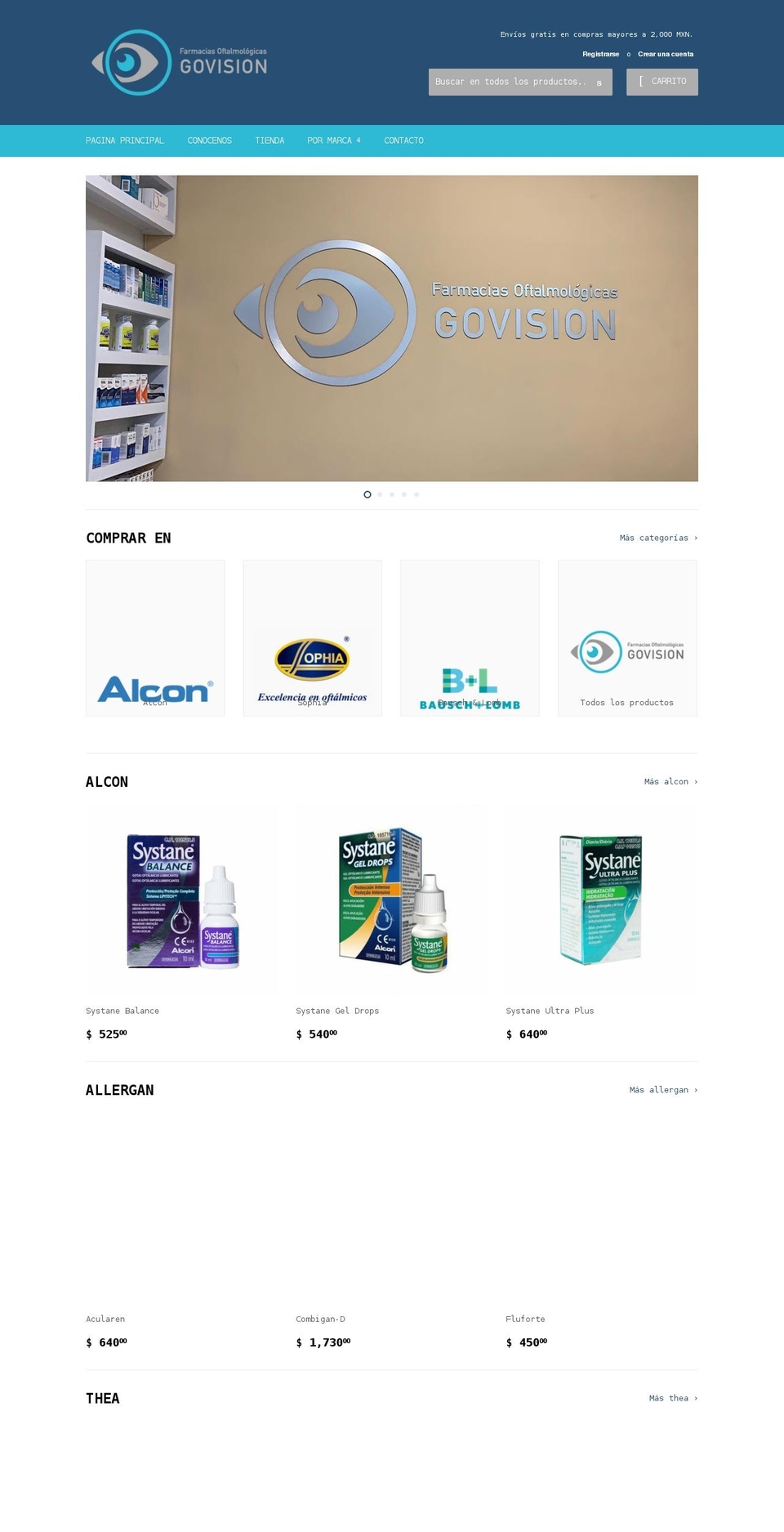 farmaciasgovision.com shopify website screenshot