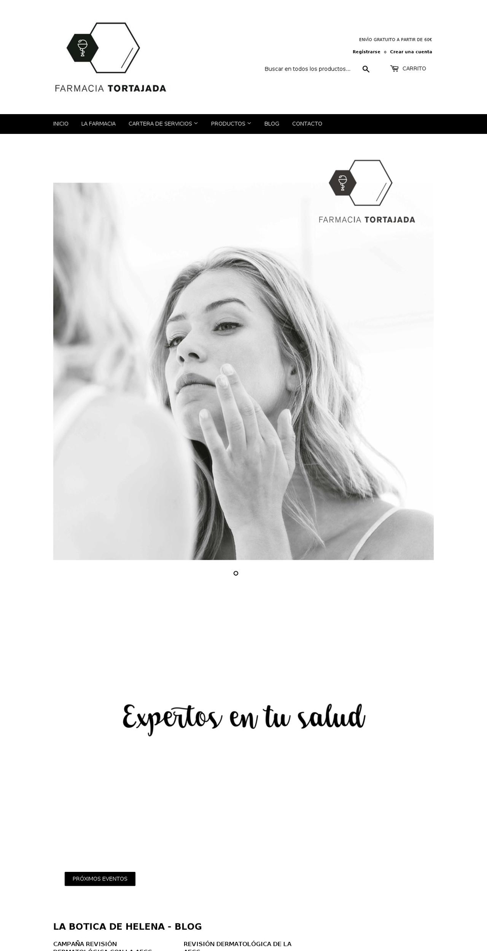 farmaciatortajada.com — Shopify storefront screenshot