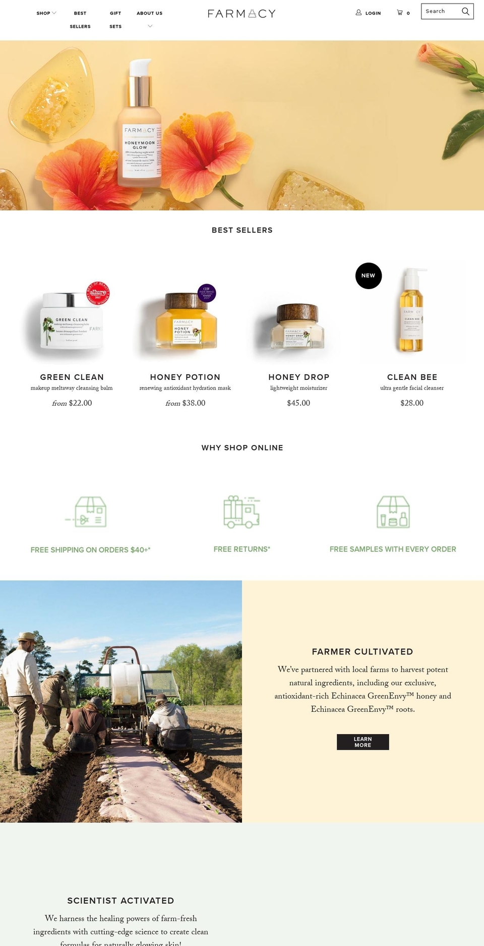 farmacybeauty.com shopify website screenshot