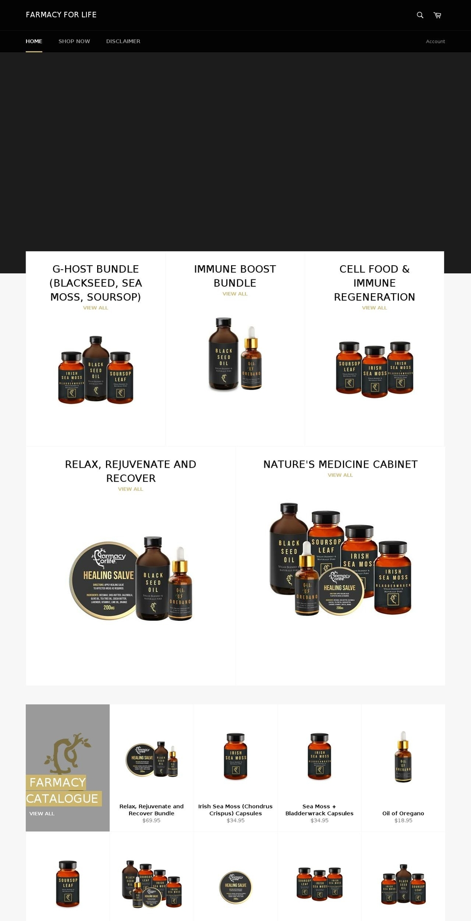 farmacyforlife.com — Shopify storefront screenshot