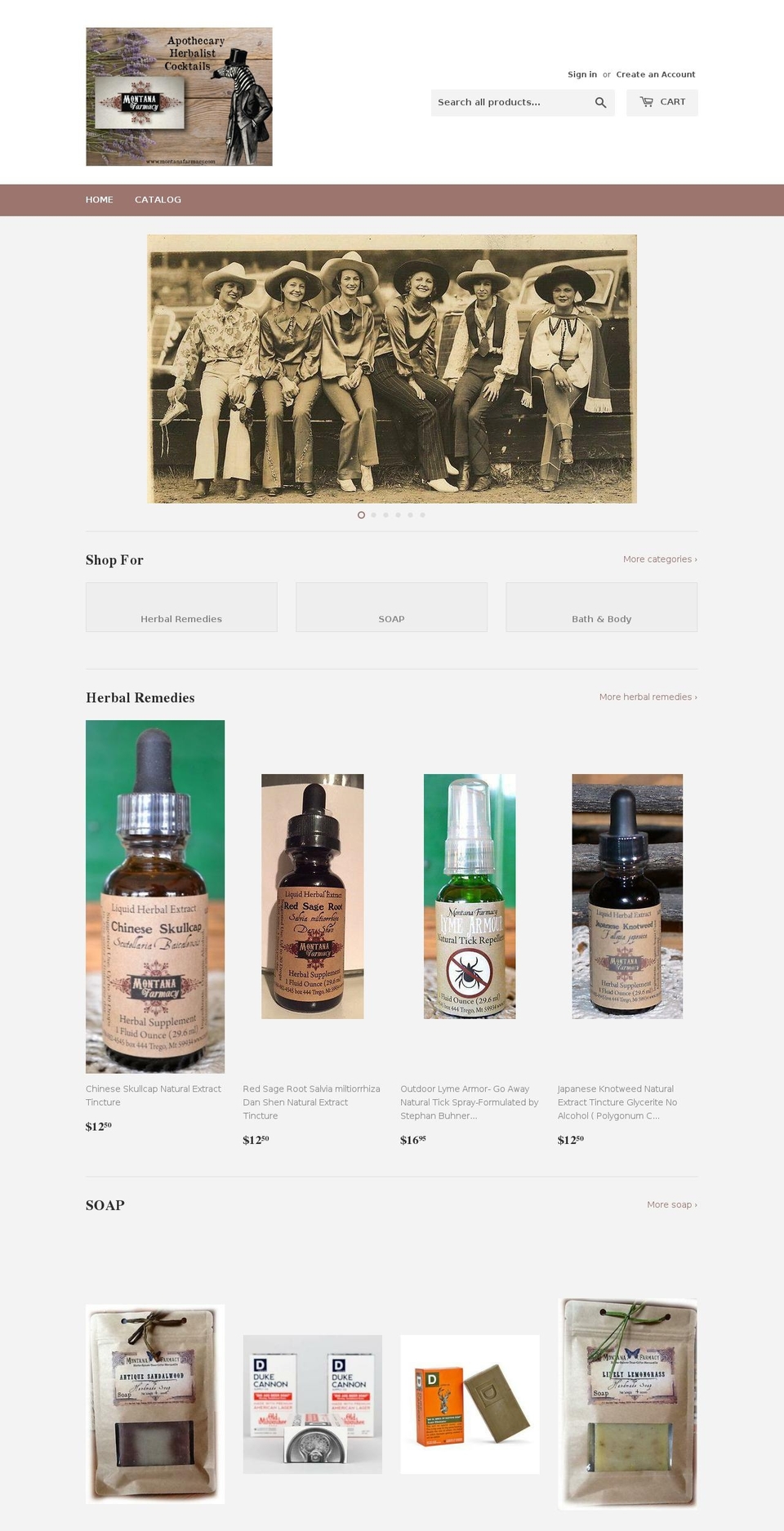 farmacymontana.com — Shopify storefront screenshot