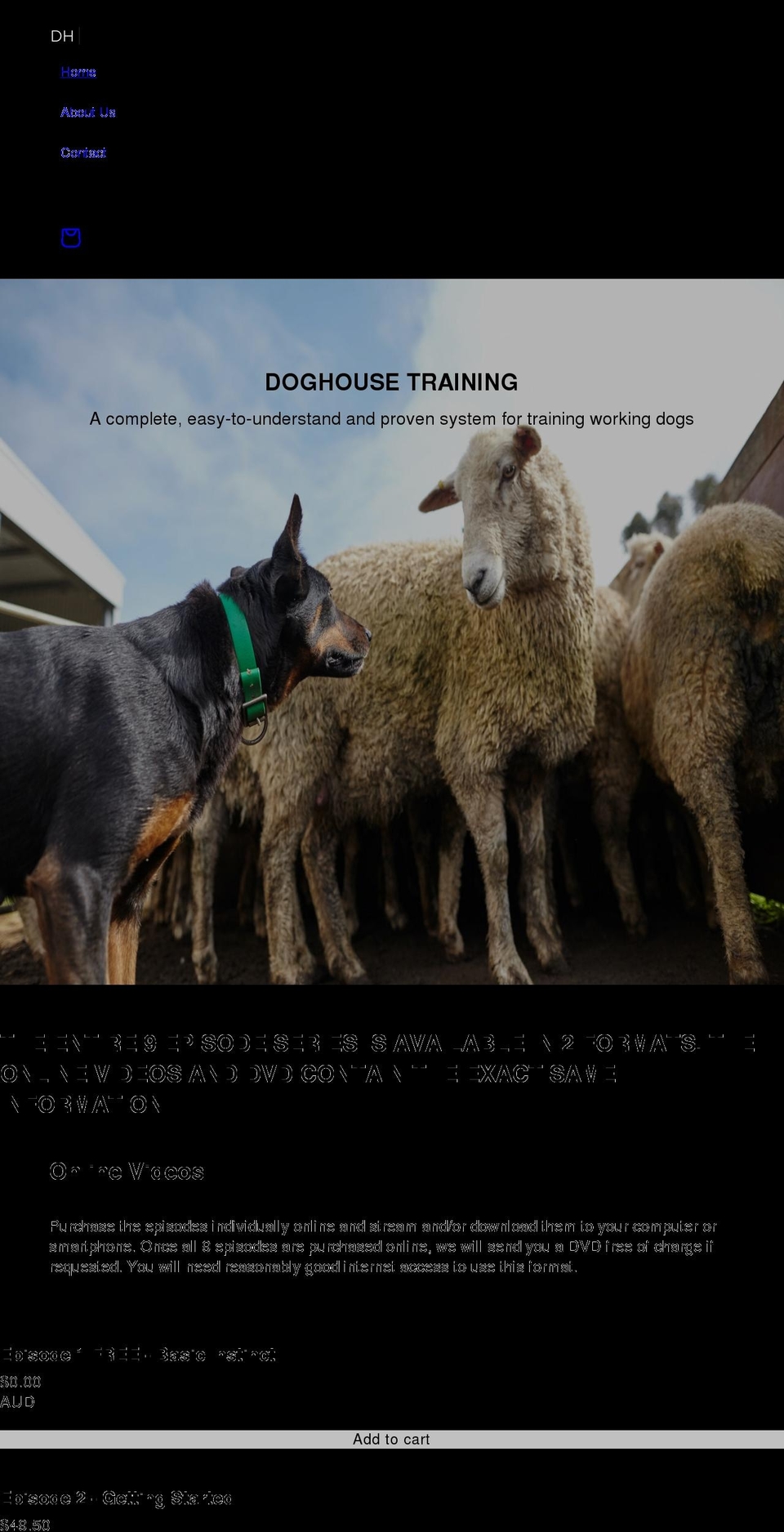 farmdogtraining.com.au shopify website screenshot