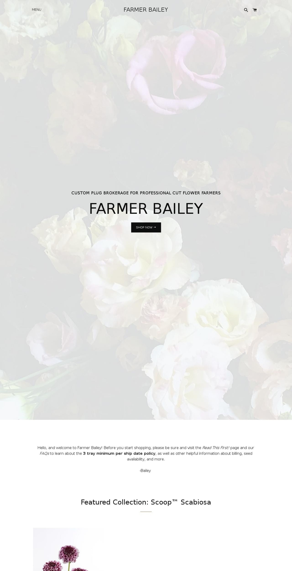 farmerbailey.com shopify website screenshot