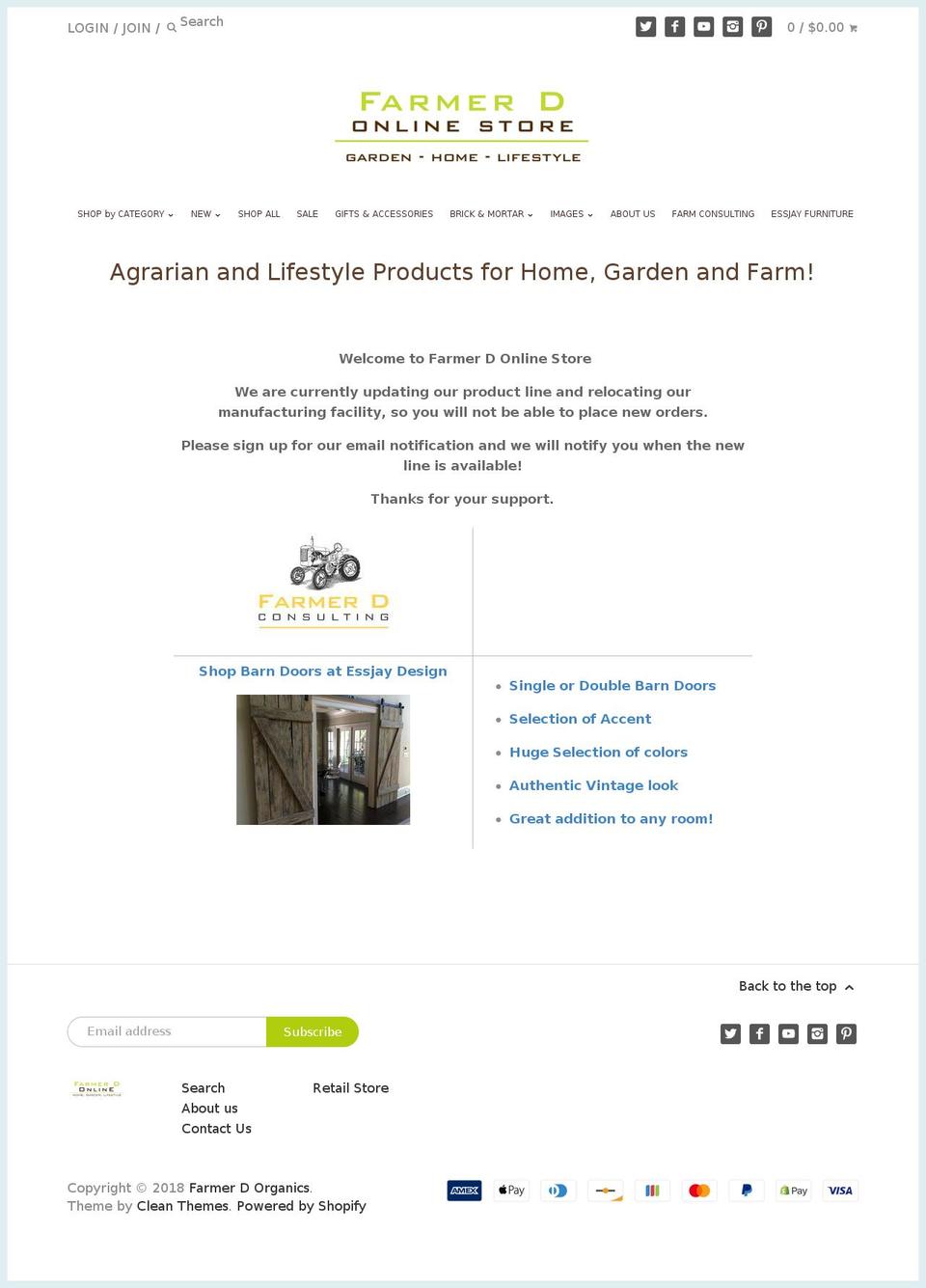 farmerdonline.com shopify website screenshot