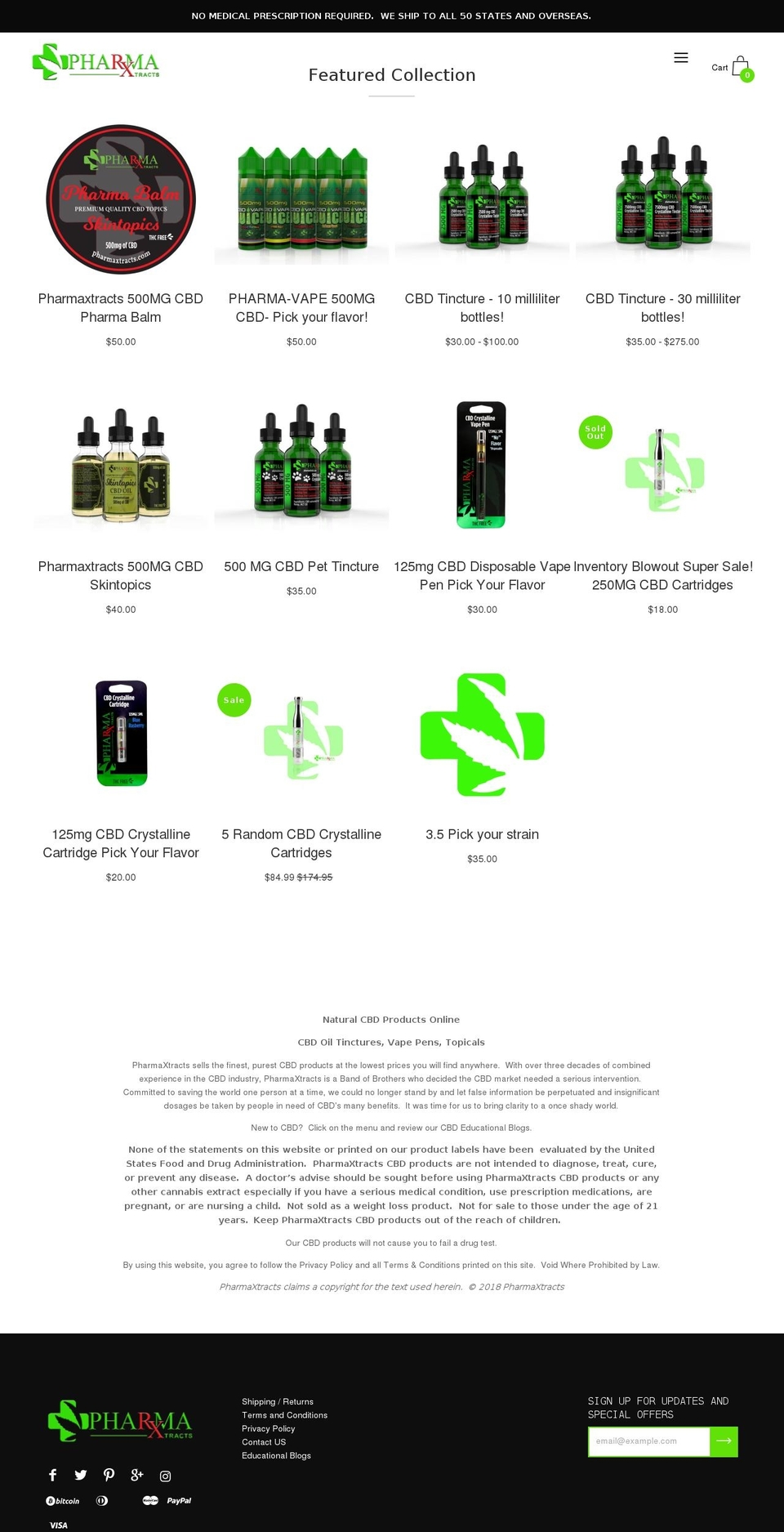 PHARMA XTRACTS Shopify theme site example farmerextracts.com