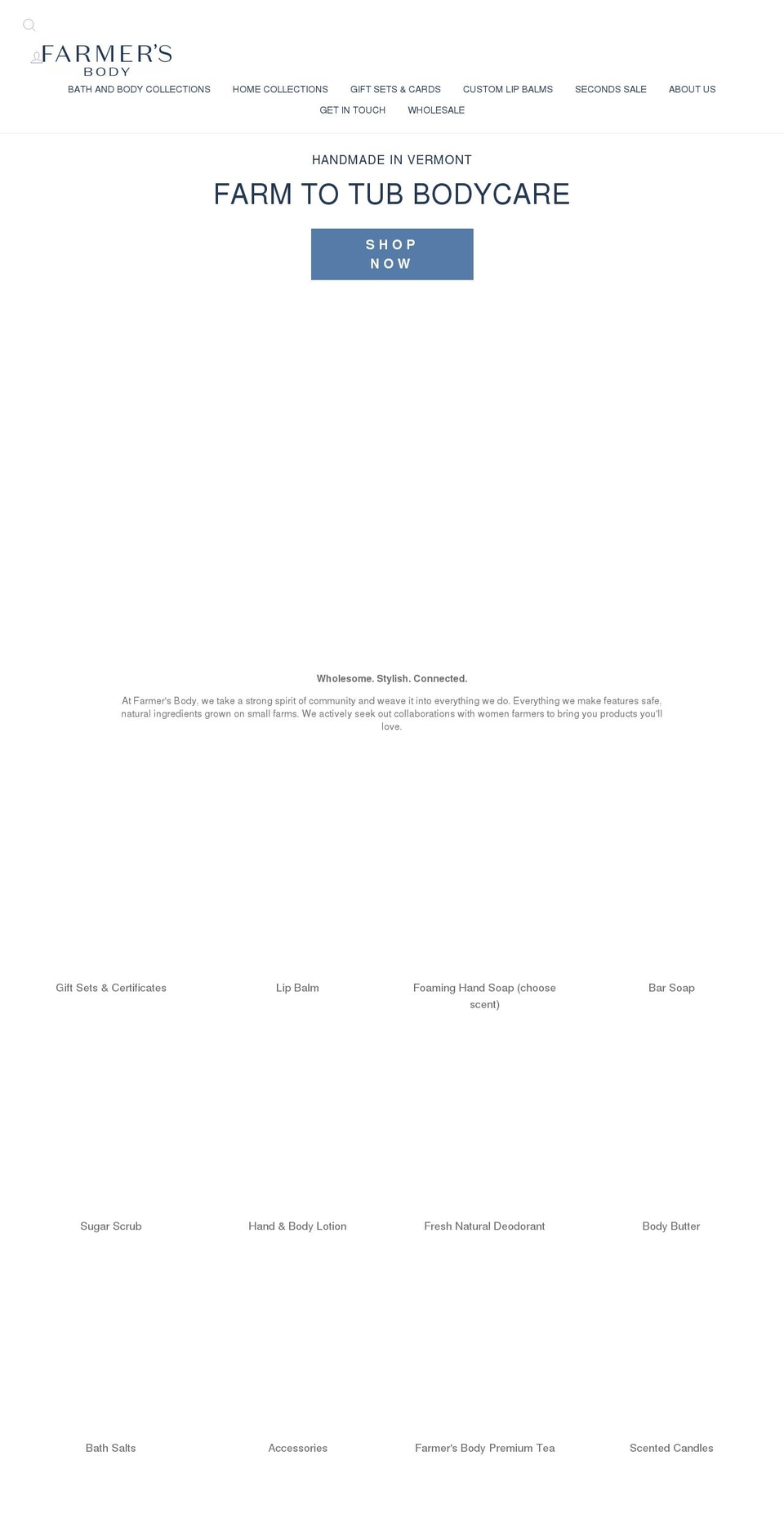 farmersbody.com shopify website screenshot