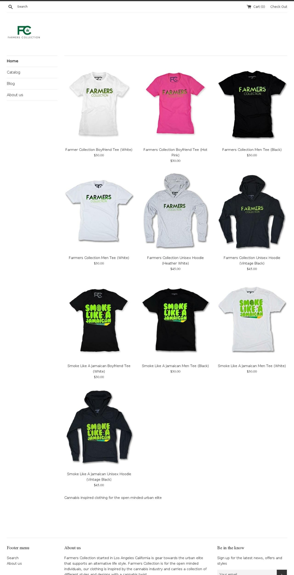 farmerscollection.com shopify website screenshot