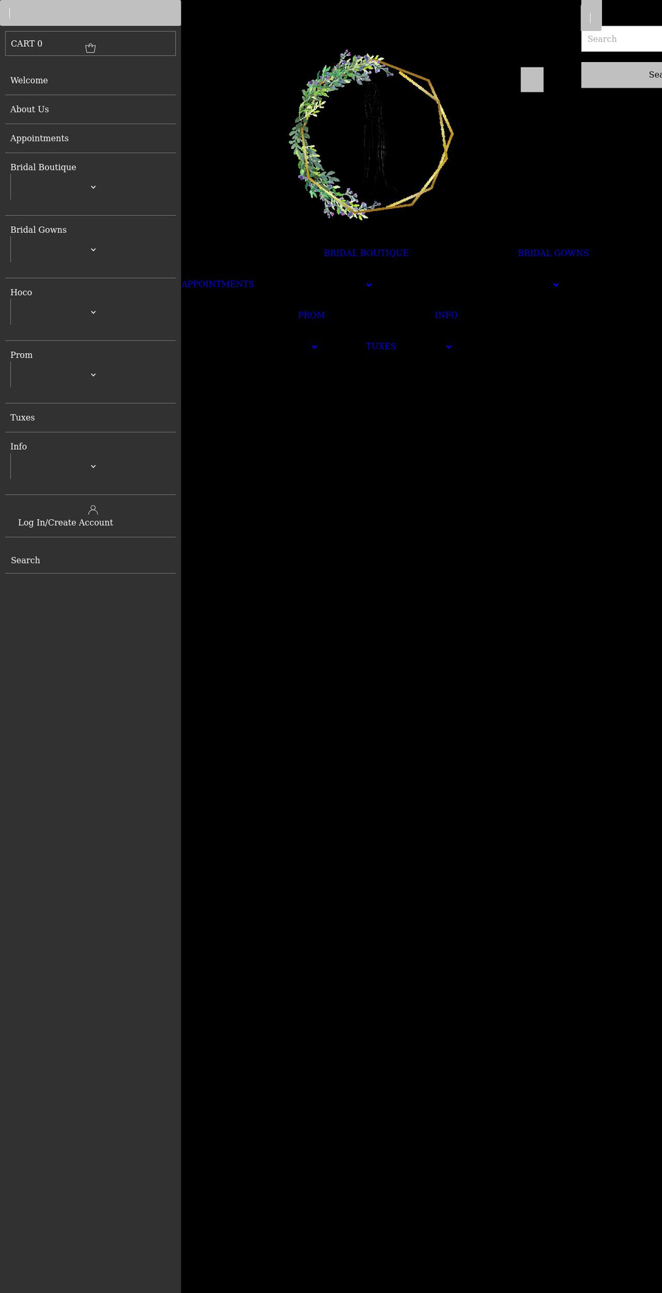 farmersdaughterformals.com shopify website screenshot