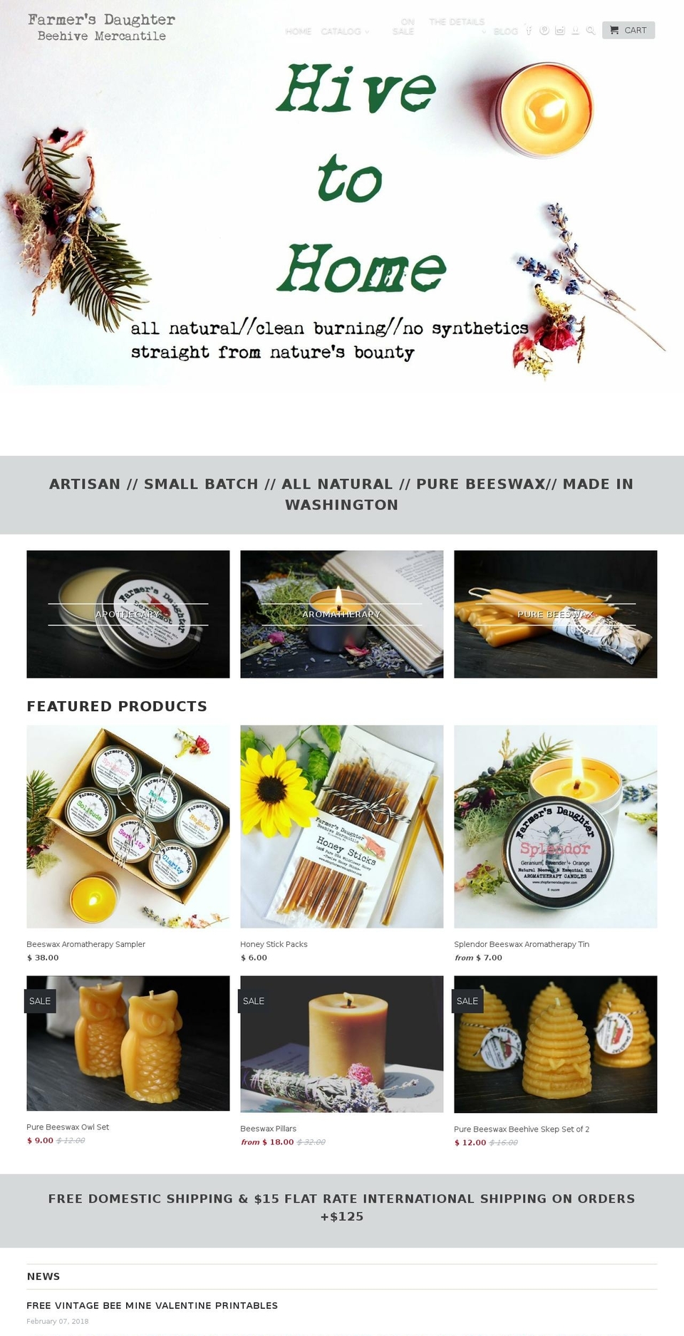 farmersdaughtergifts.com — Shopify storefront screenshot