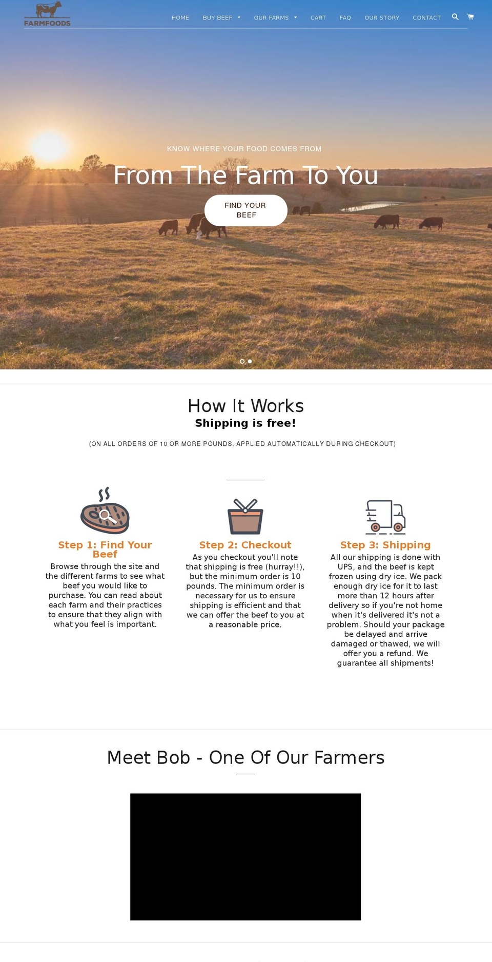 farmfoodsmarket.com shopify website screenshot