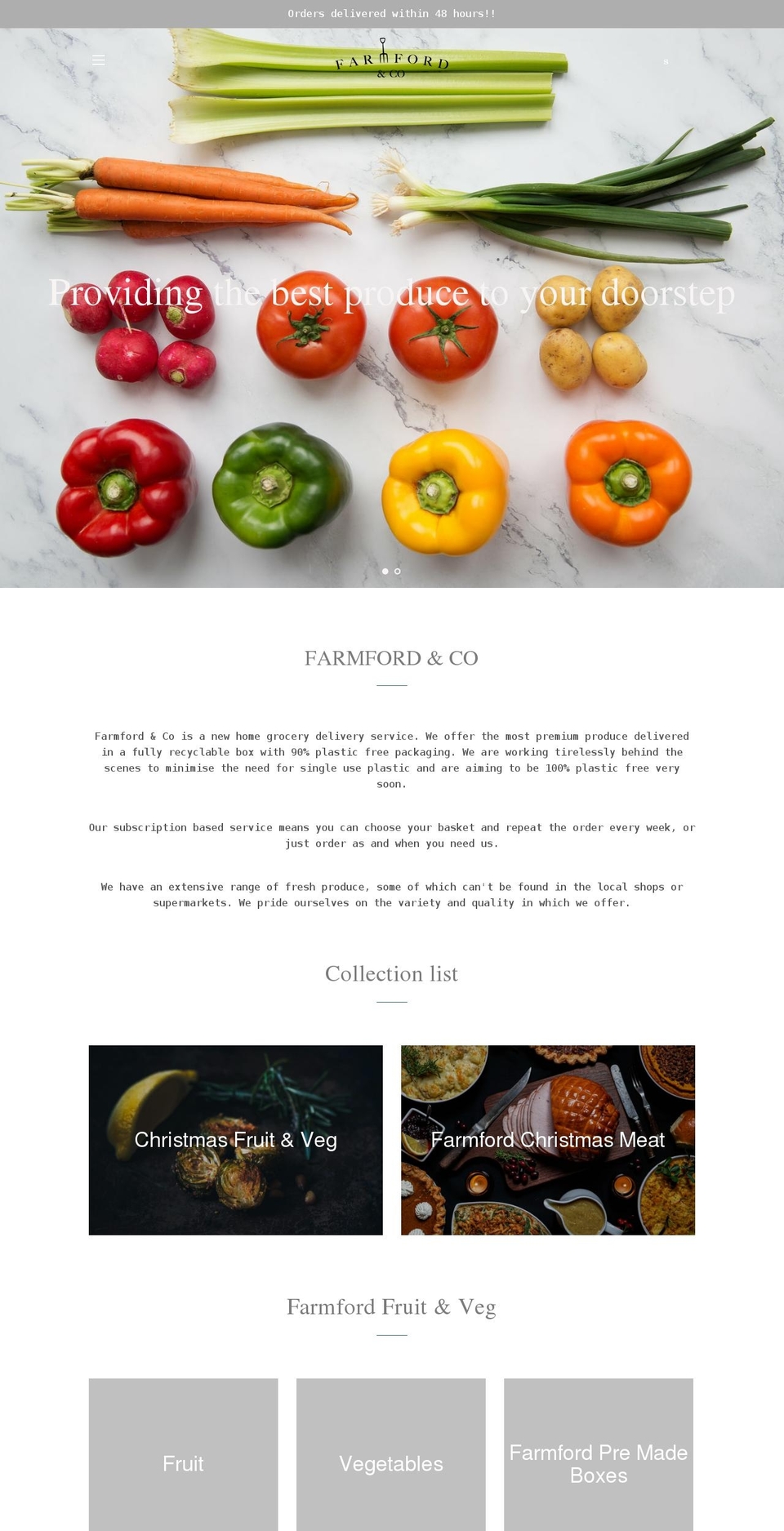 farmford.co.uk shopify website screenshot
