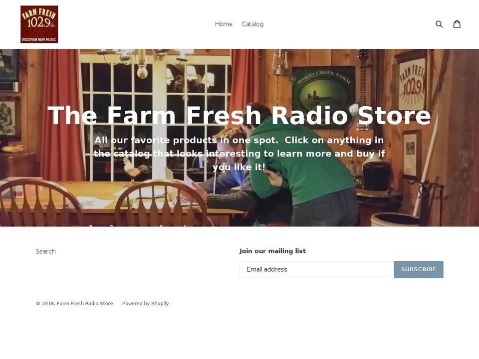 farmfreshradiostore.com — Shopify storefront screenshot