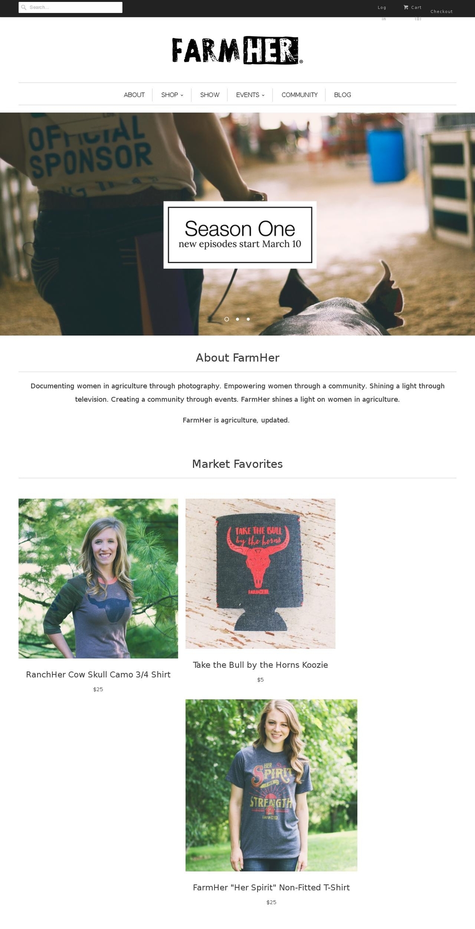 farmher.org shopify website screenshot