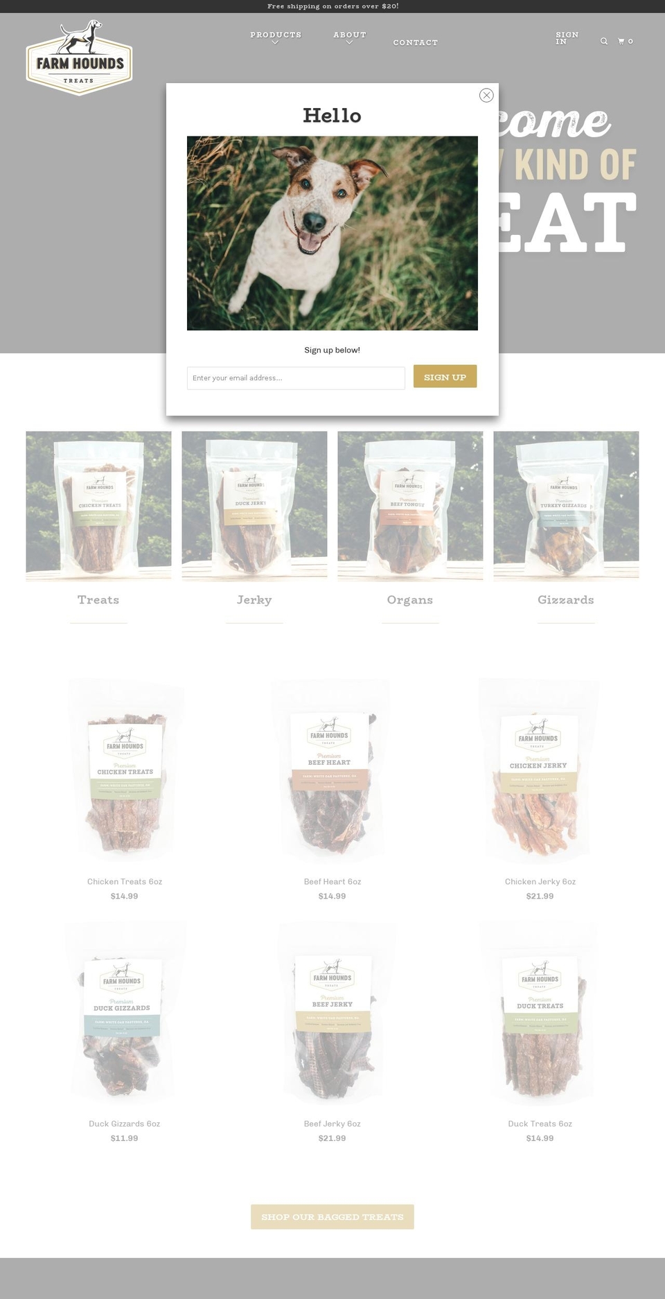 farmhounds.com — Shopify storefront screenshot