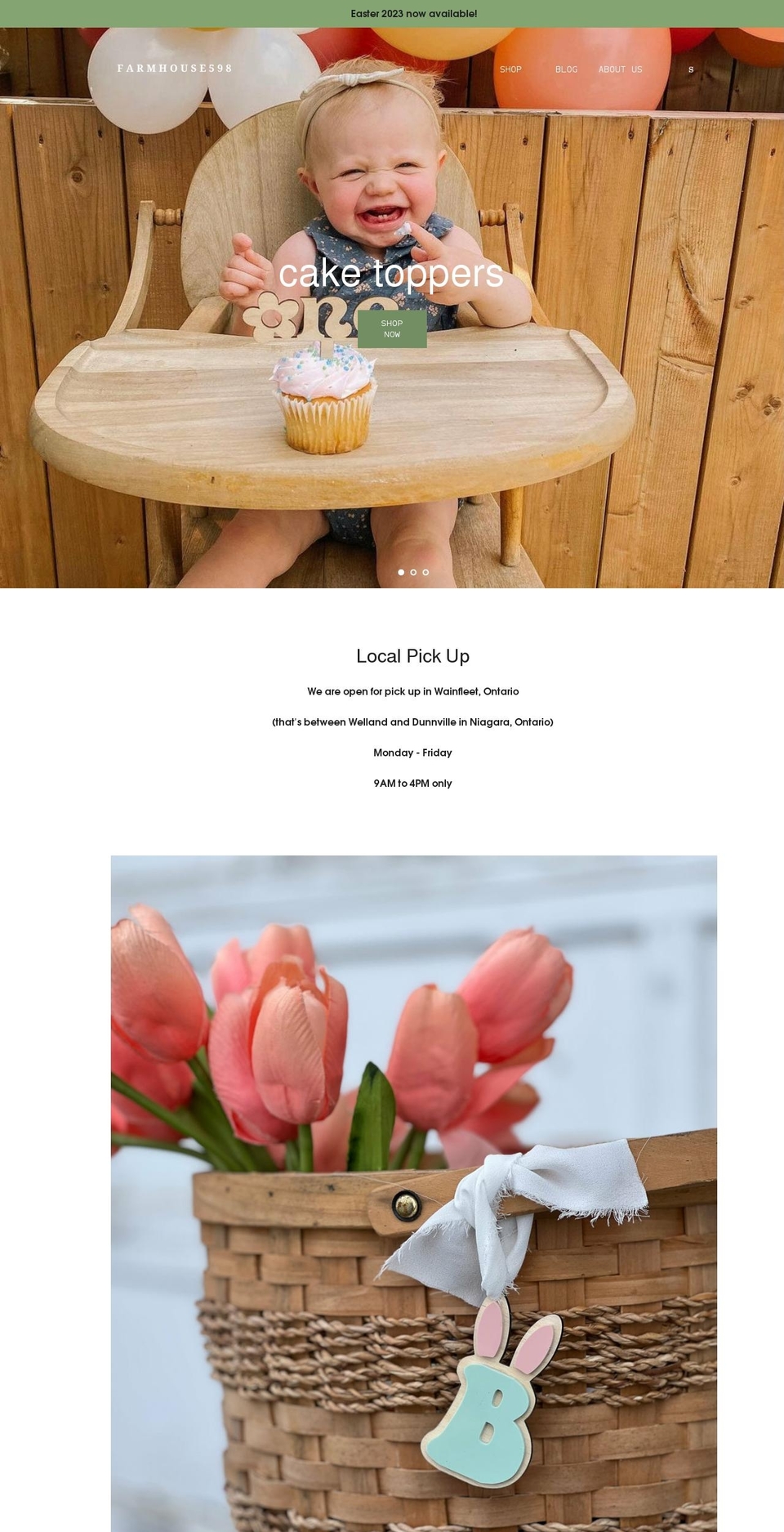 farmhouse598.com shopify website screenshot