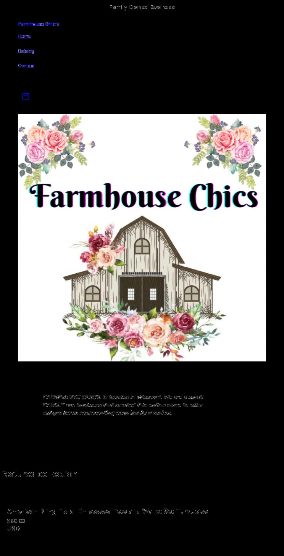 farmhousechics.com — Shopify storefront screenshot