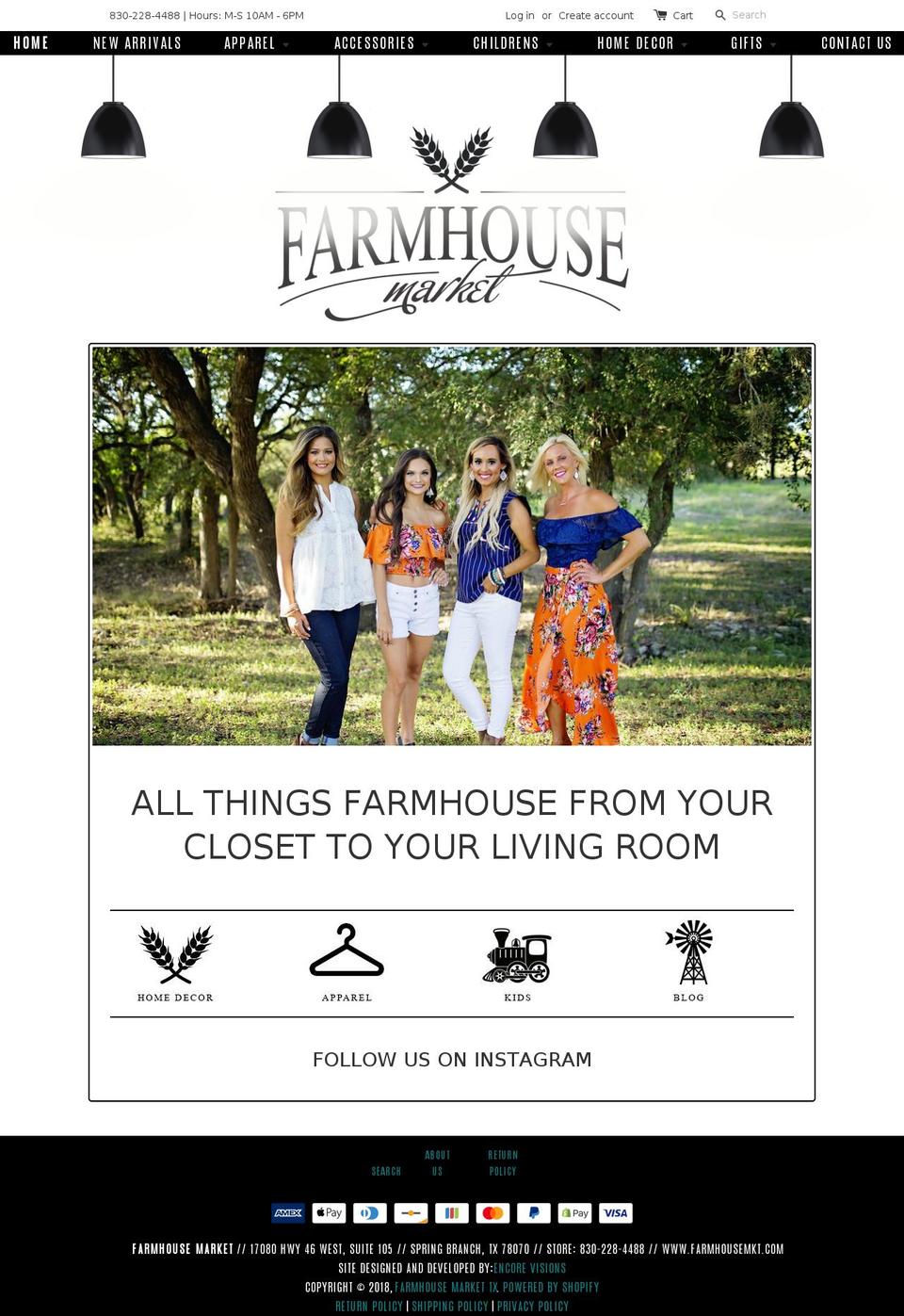 farmhousemkt.com shopify website screenshot