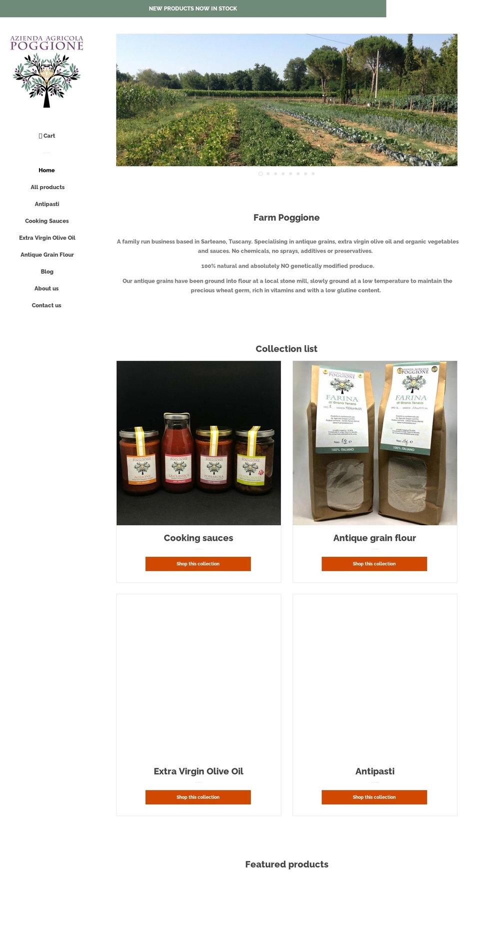 farmpoggione.com — Shopify storefront screenshot