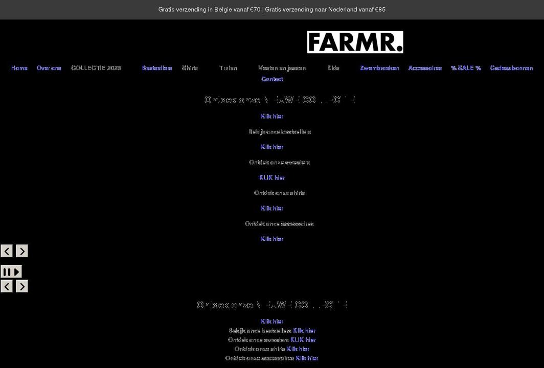 farmr-official.com shopify website screenshot