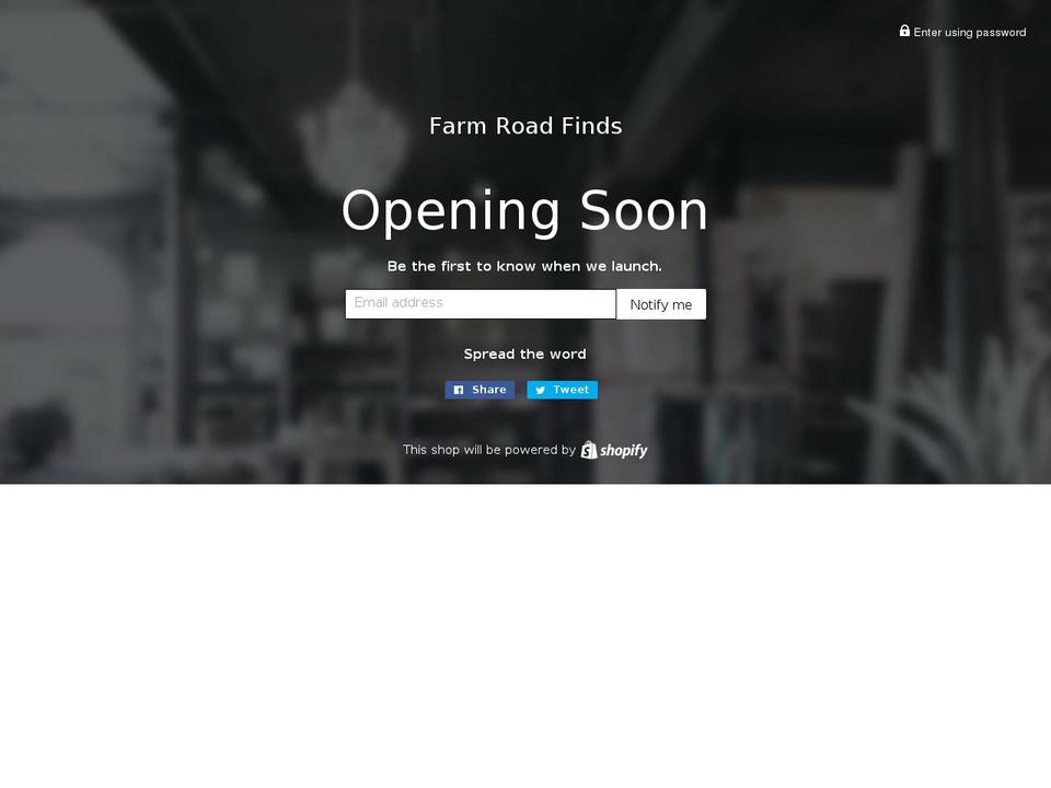 farmroadfinds.com shopify website screenshot
