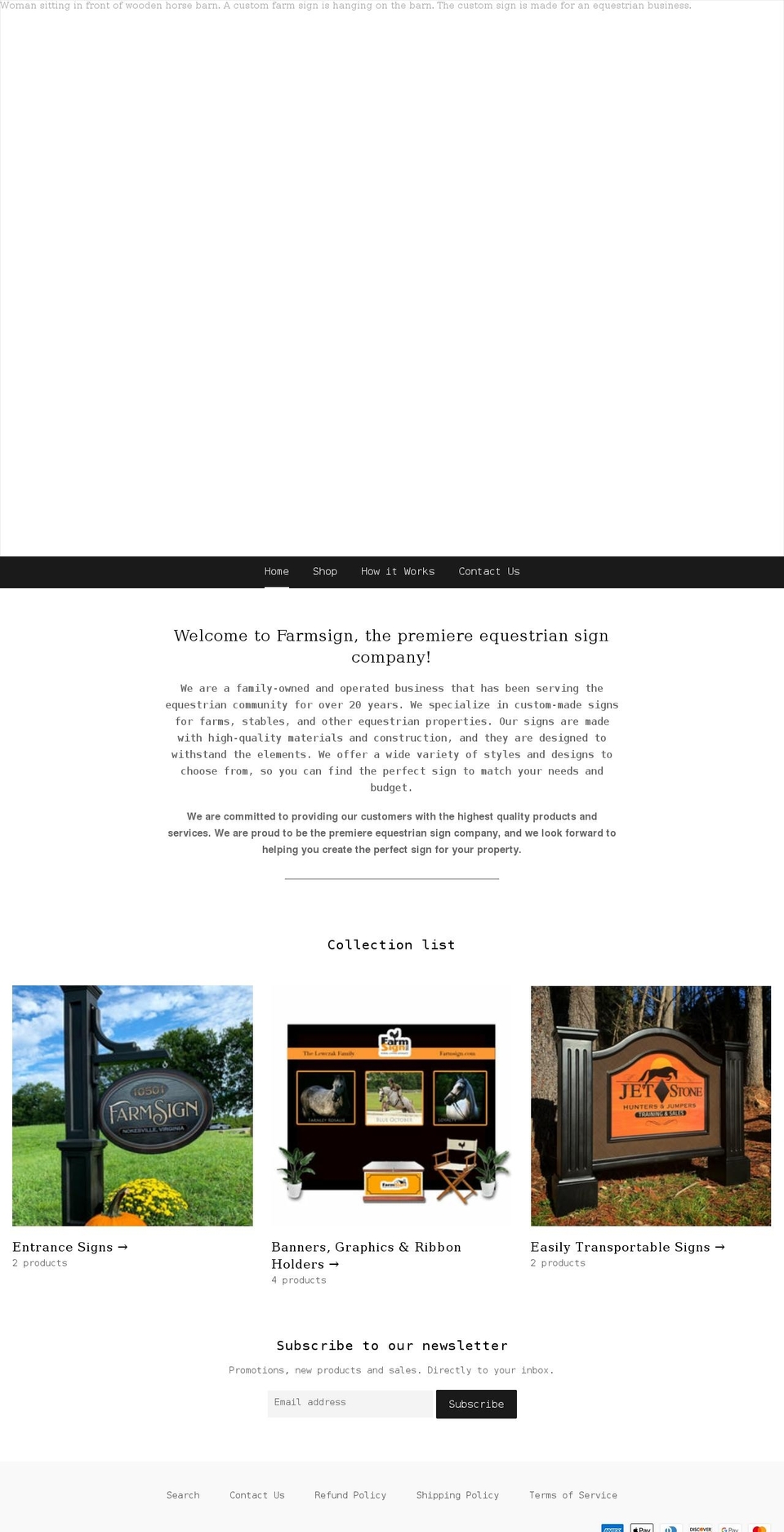 farmsign.com shopify website screenshot