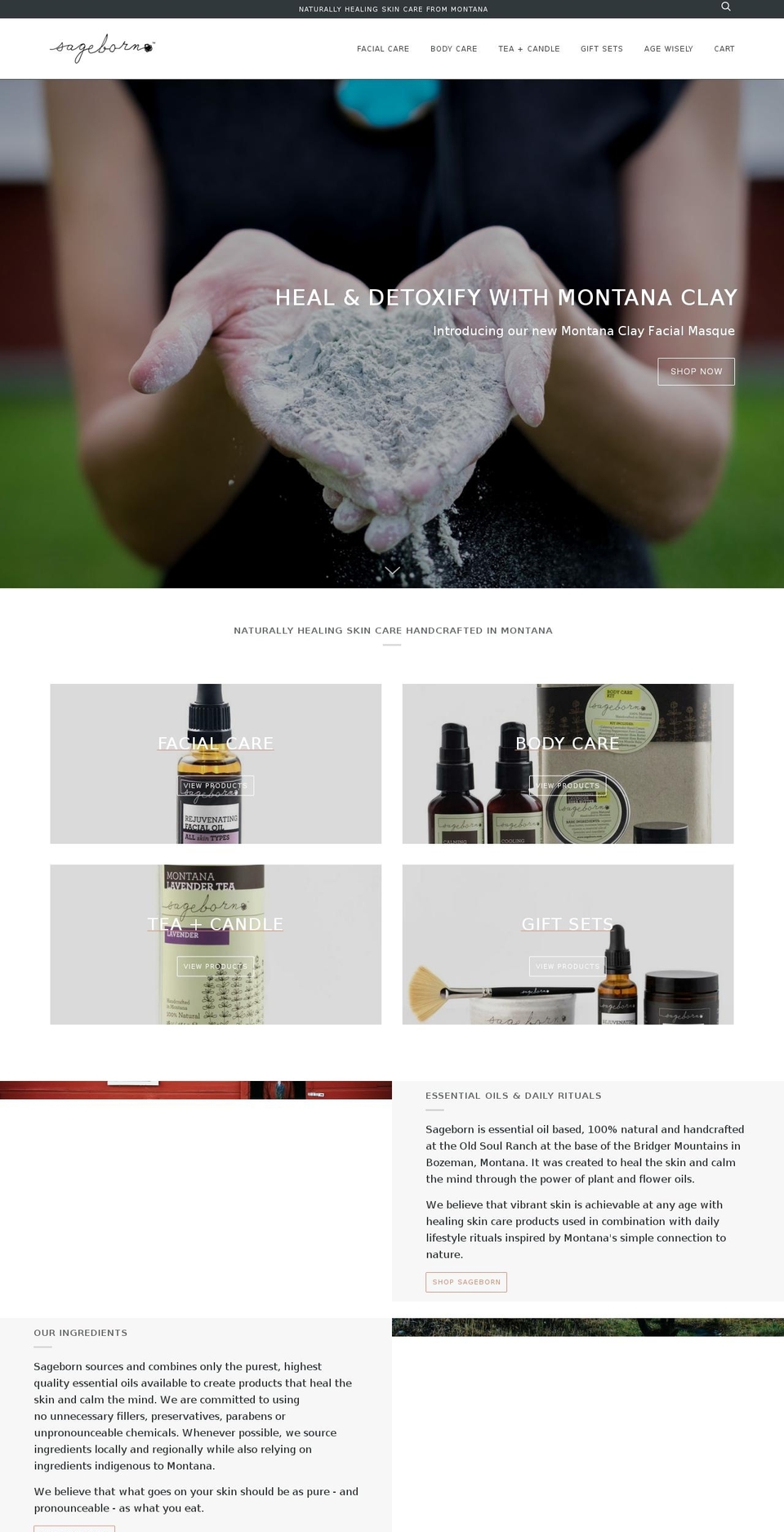 farmtospa.com — Shopify storefront screenshot