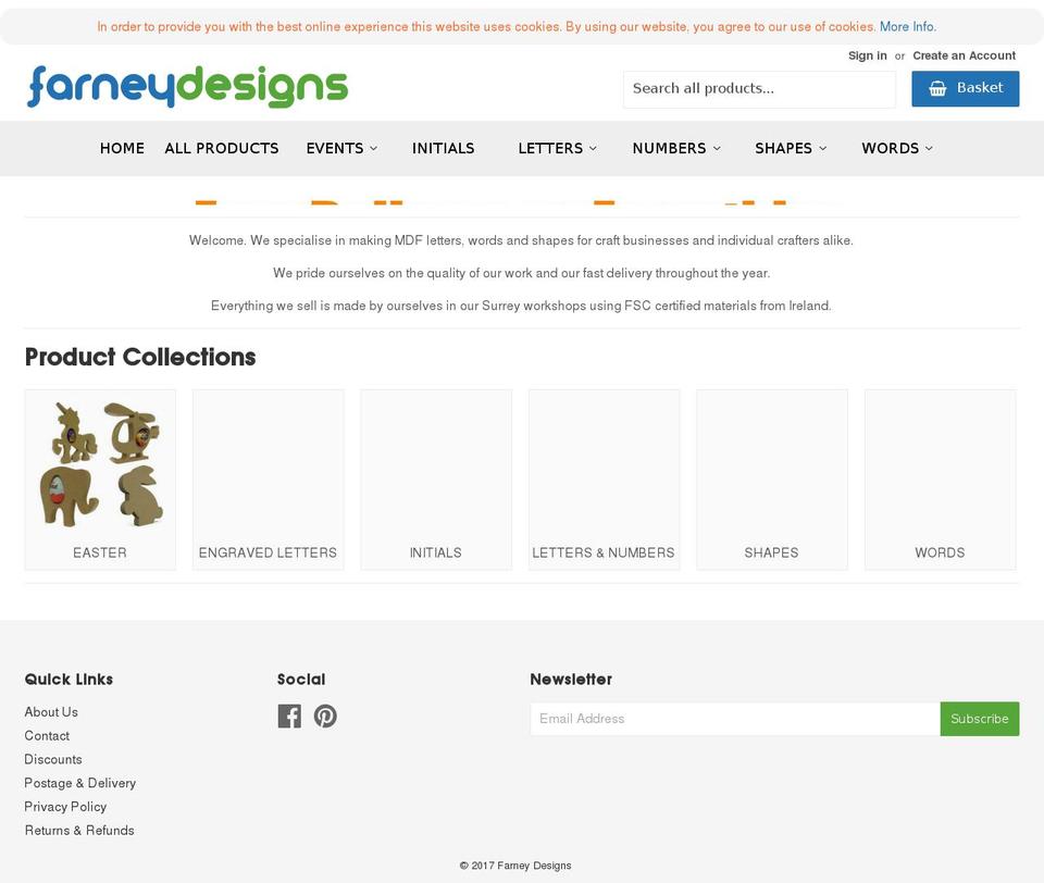 farneydesigns.com shopify website screenshot