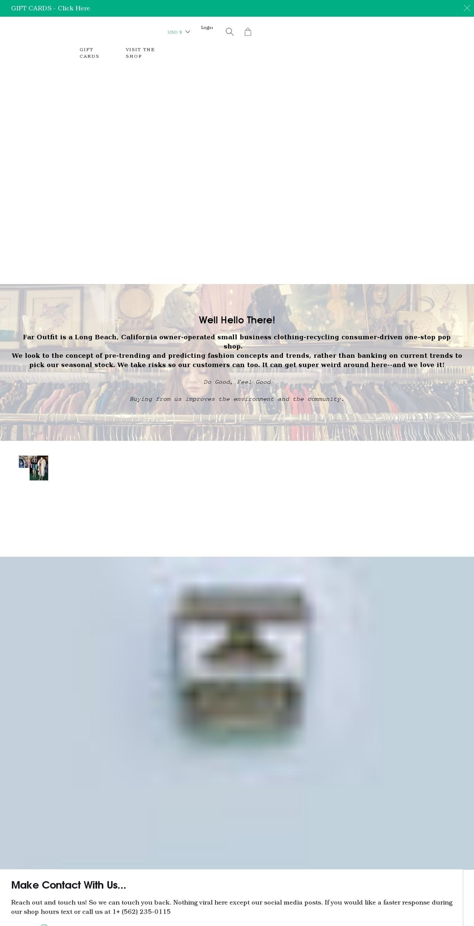 faroutfit.com shopify website screenshot