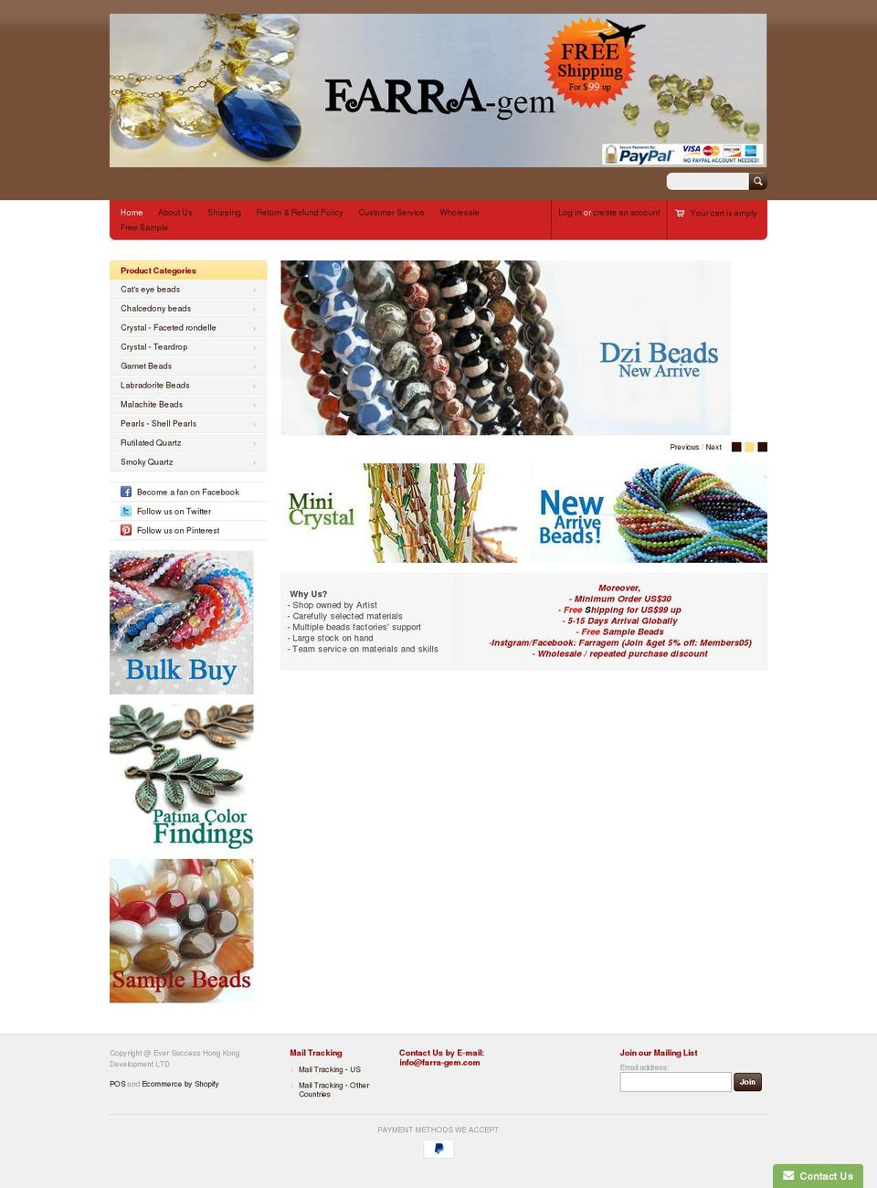 farra-gem.com — Shopify storefront screenshot