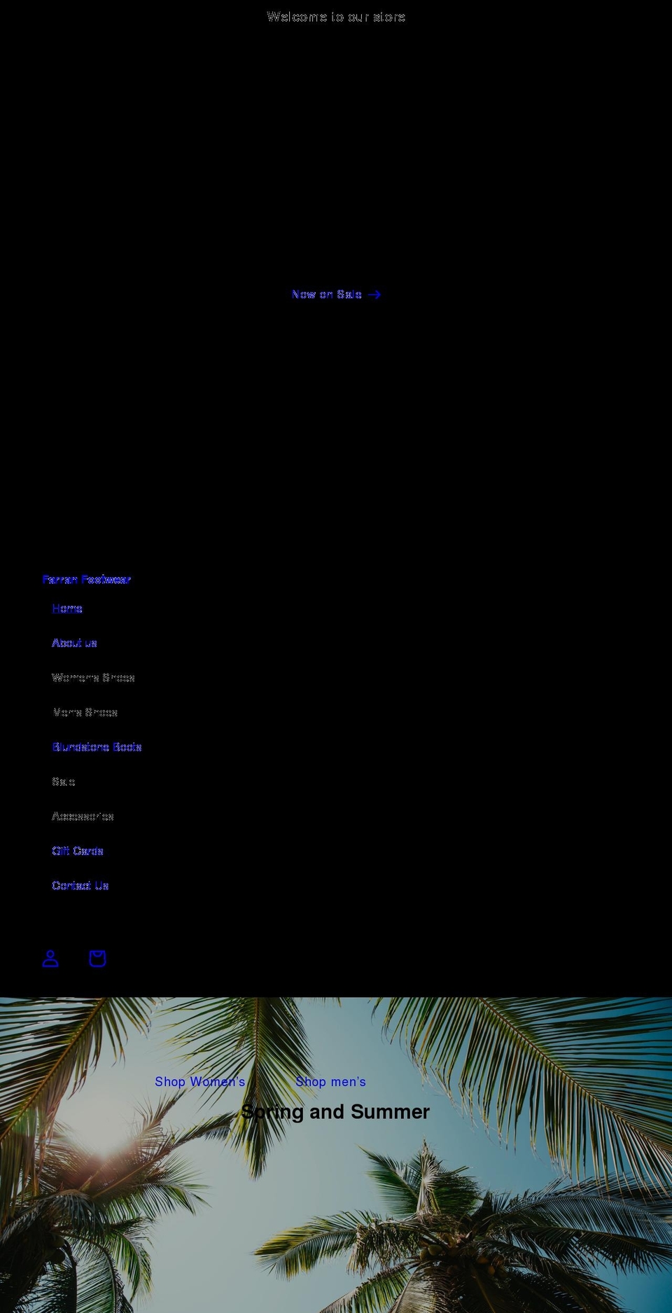 farranfootwear.com shopify website screenshot