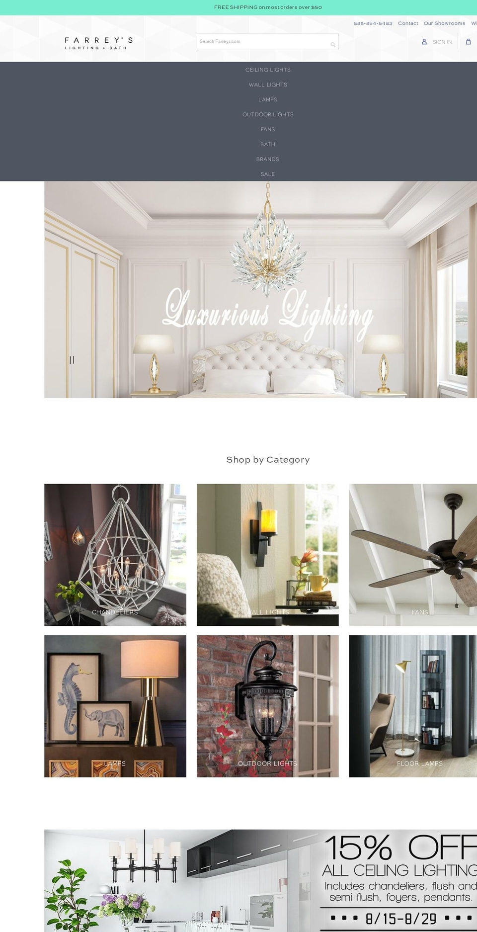 farreys.com — Shopify storefront screenshot