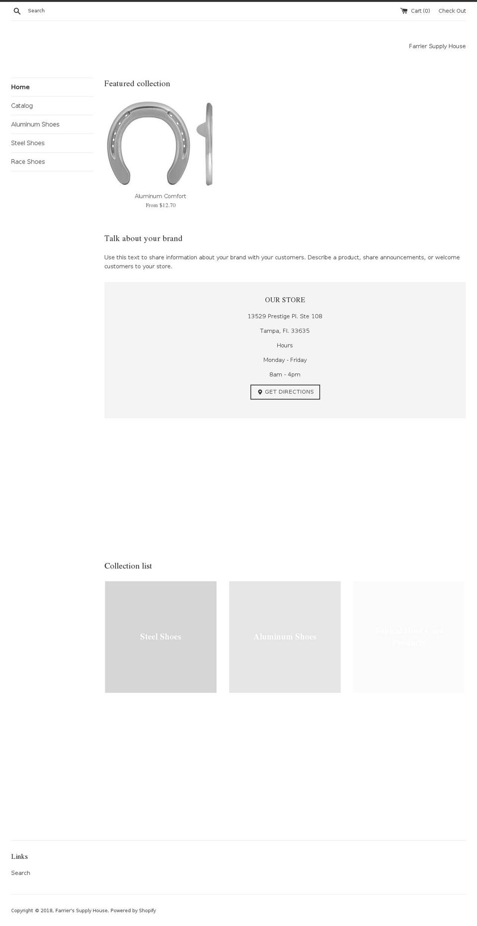 farriersupplyhouse.com — Shopify storefront screenshot