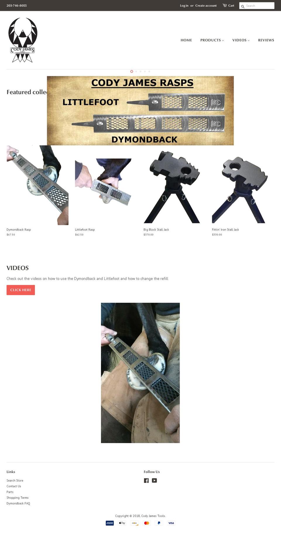 farriertoolshop.com — Shopify storefront screenshot