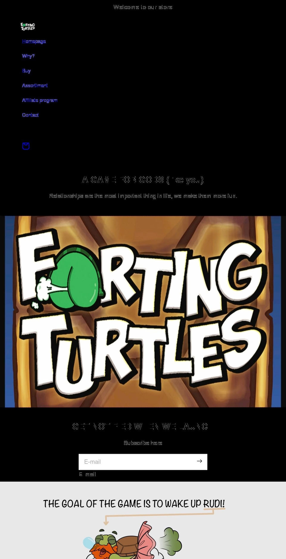 fartingturtles.com shopify website screenshot